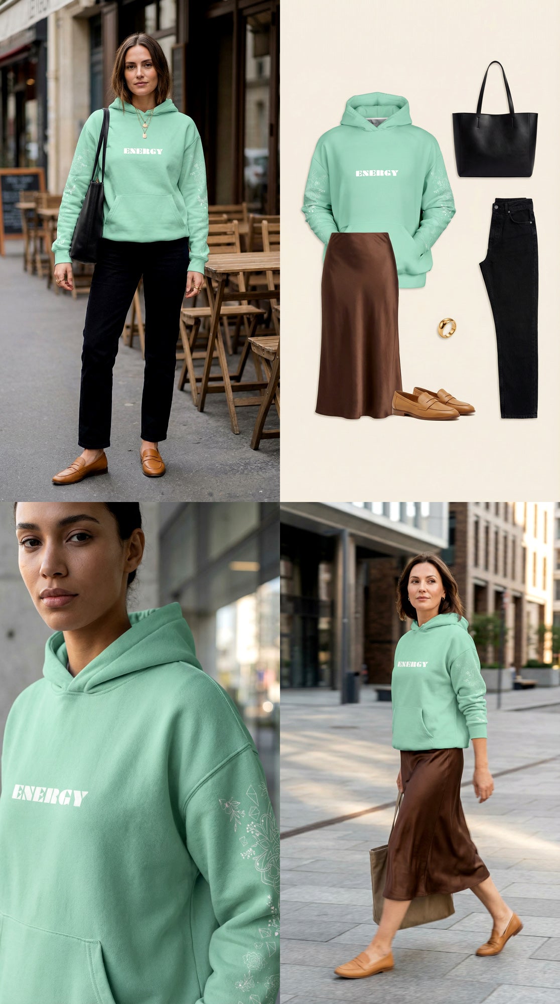 Tasche als Abschluss