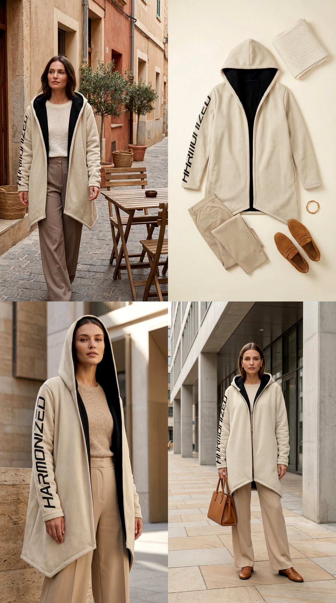 Microfleece Mantel - Angora