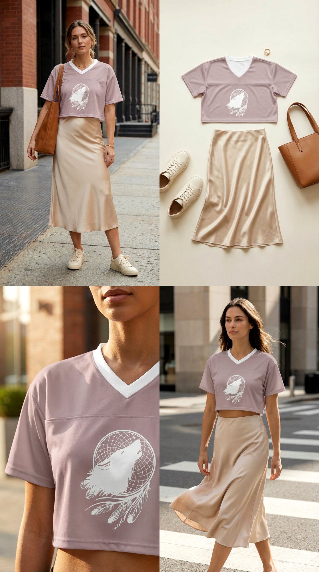 Cropped Football Shirt - Burned