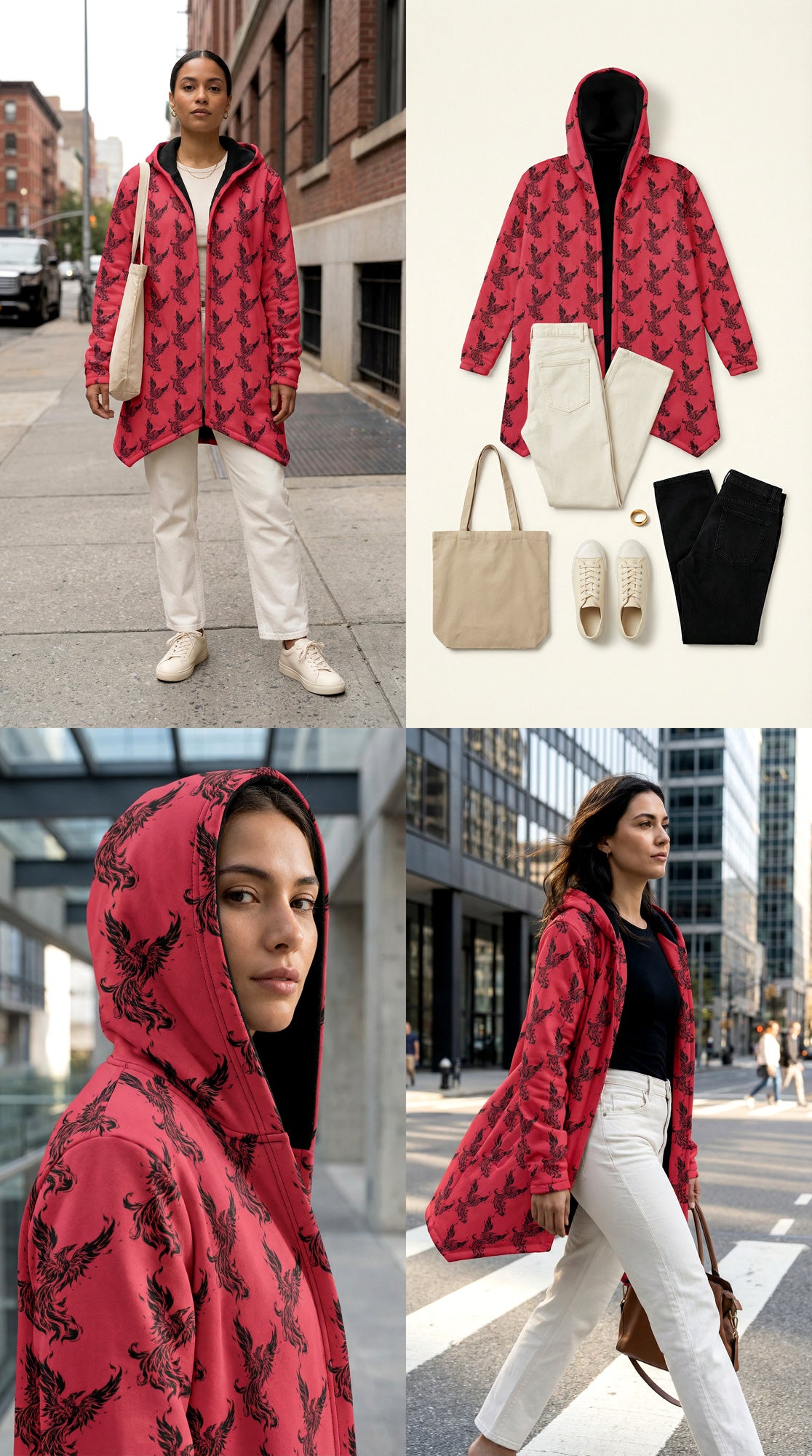 Microfleece Mantel - Berry