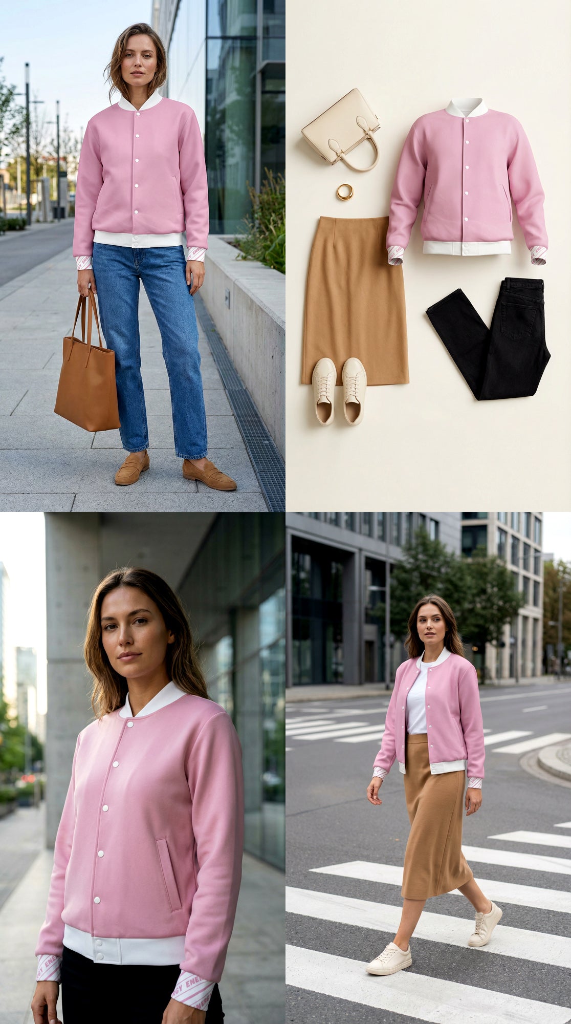 Baseball-Jacke - PopPink