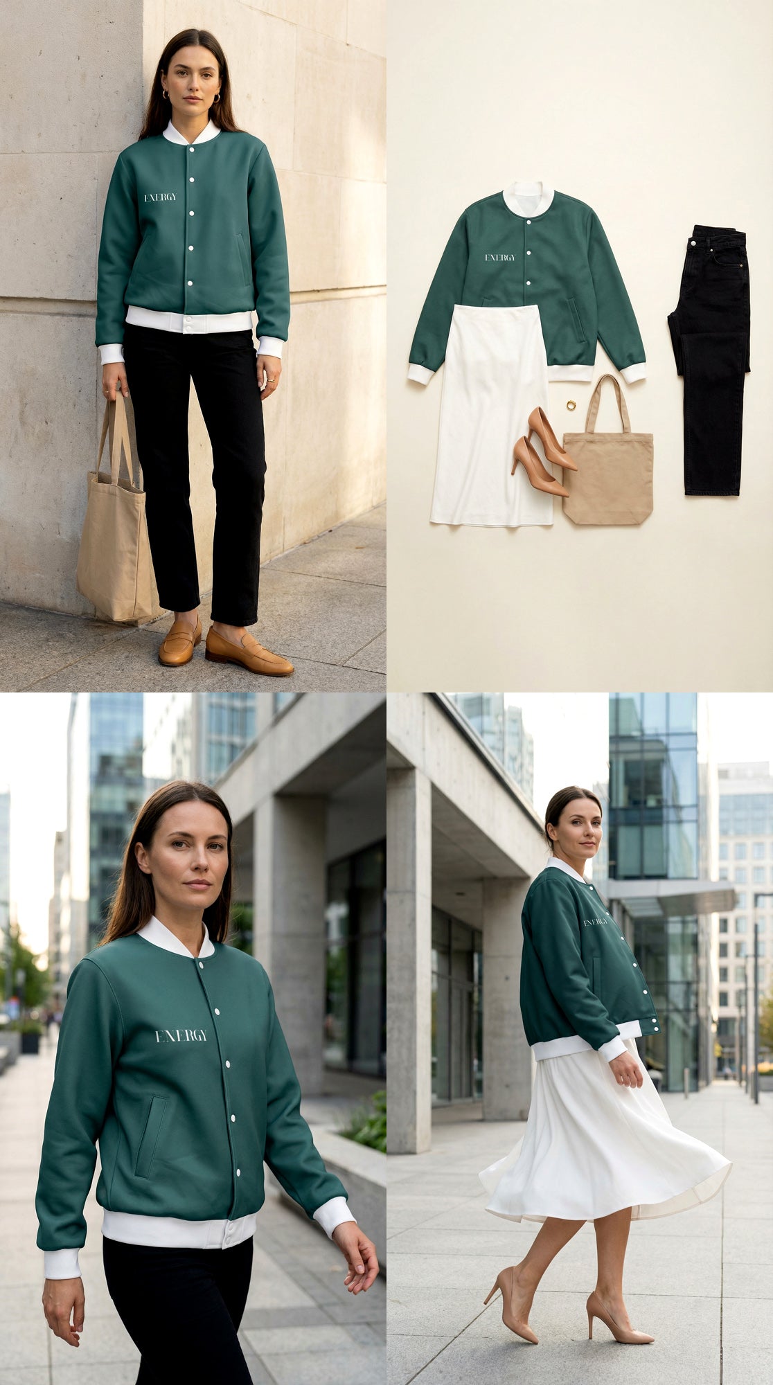 Baseball-Jacke - TransformativeTeal