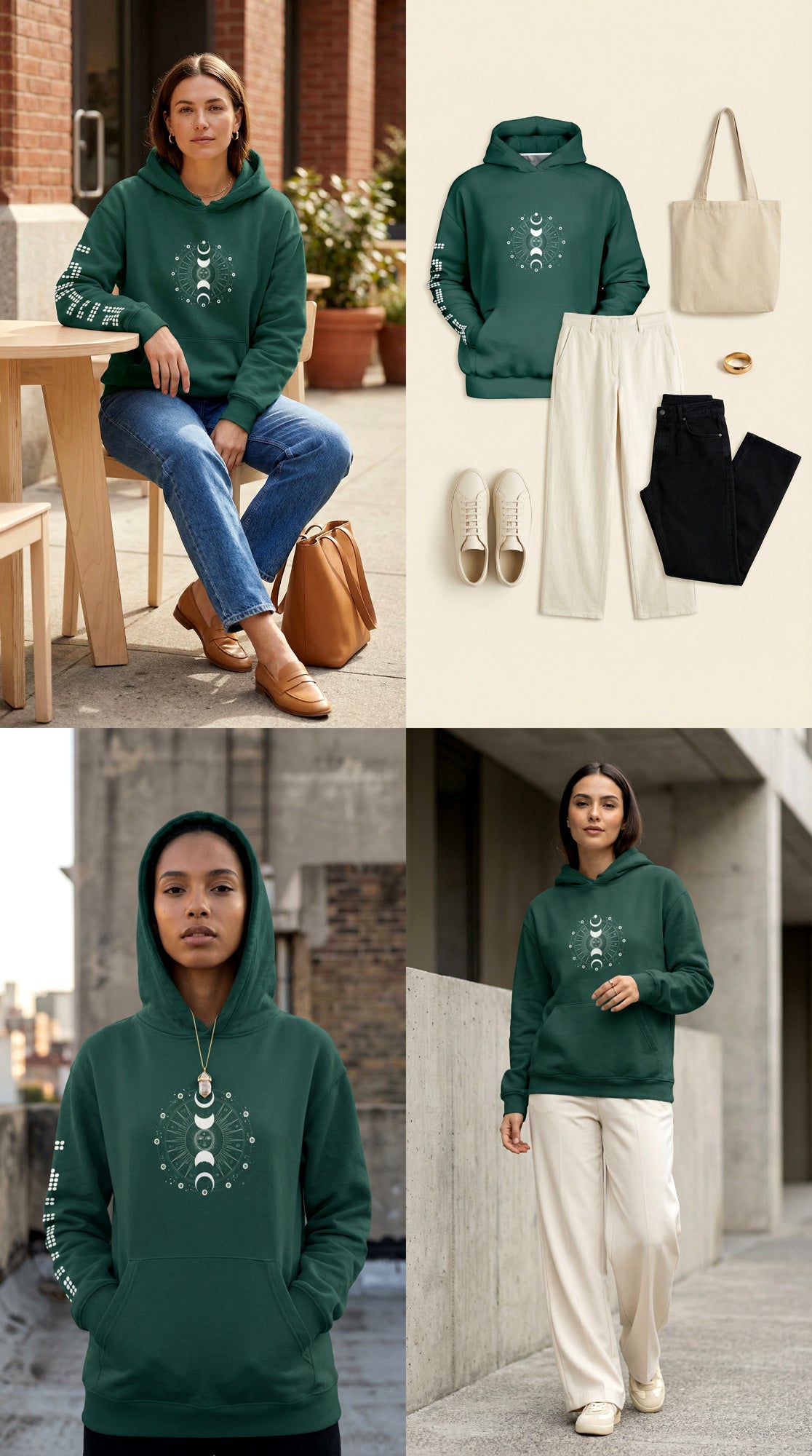 Oversized Heavy Hoodie - DeepGreen