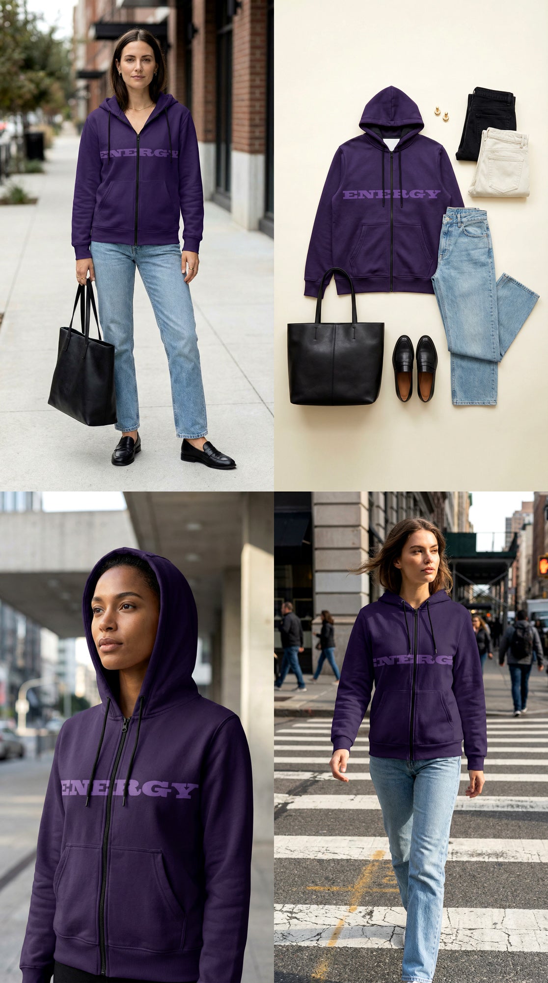 Zip Hoodie - FreshPurple