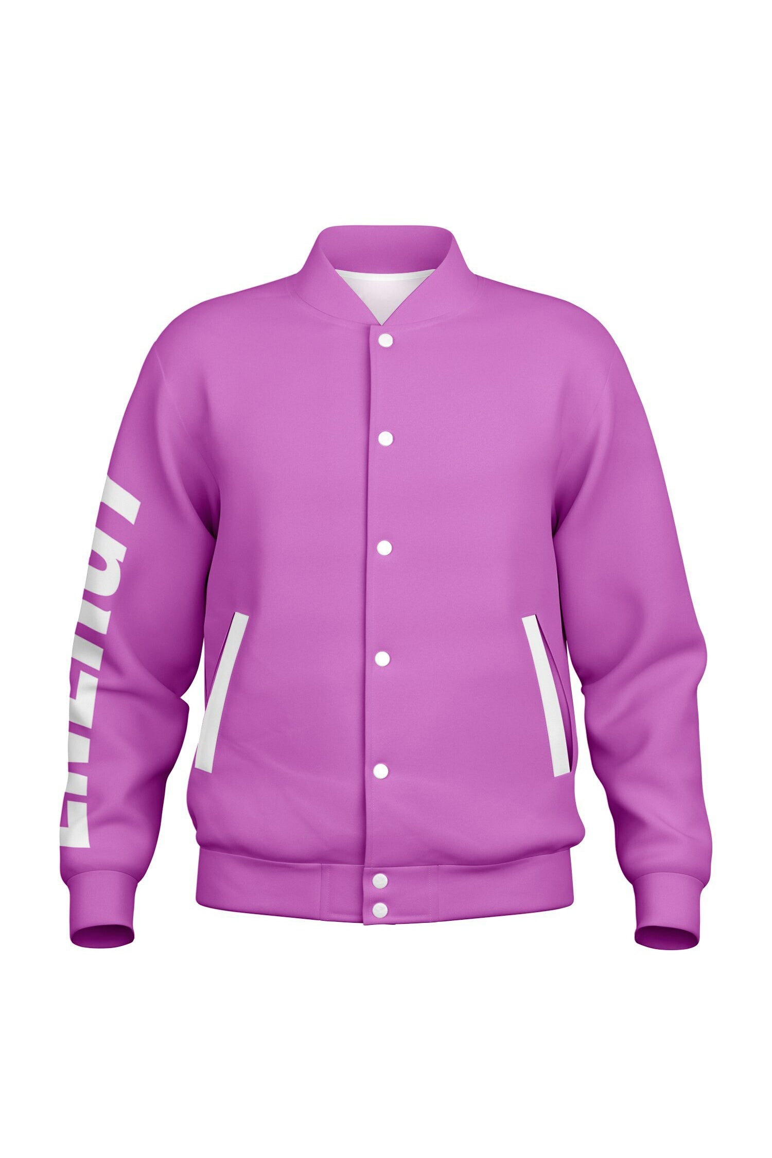Baseball-Jacke - ElectricFuchsia