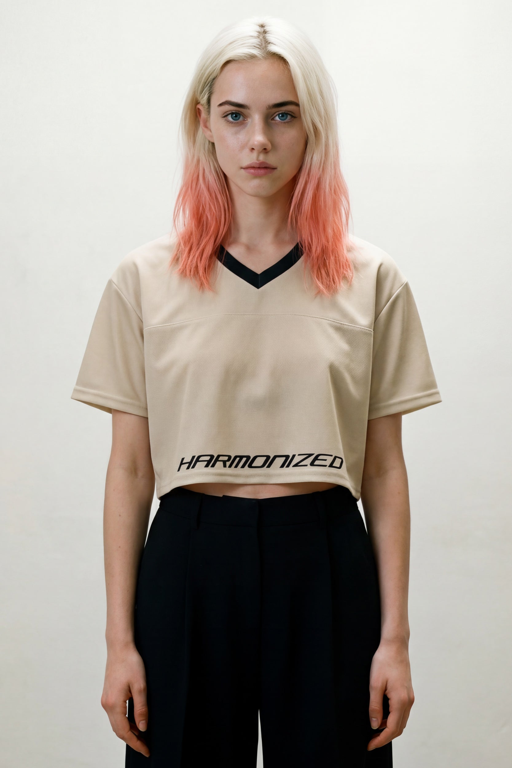 Cropped Football Shirt - Angora