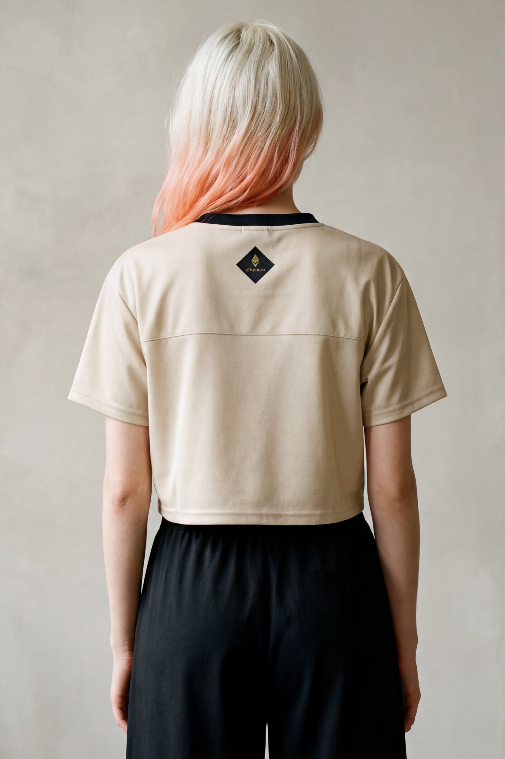 Cropped Football Shirt - Angora