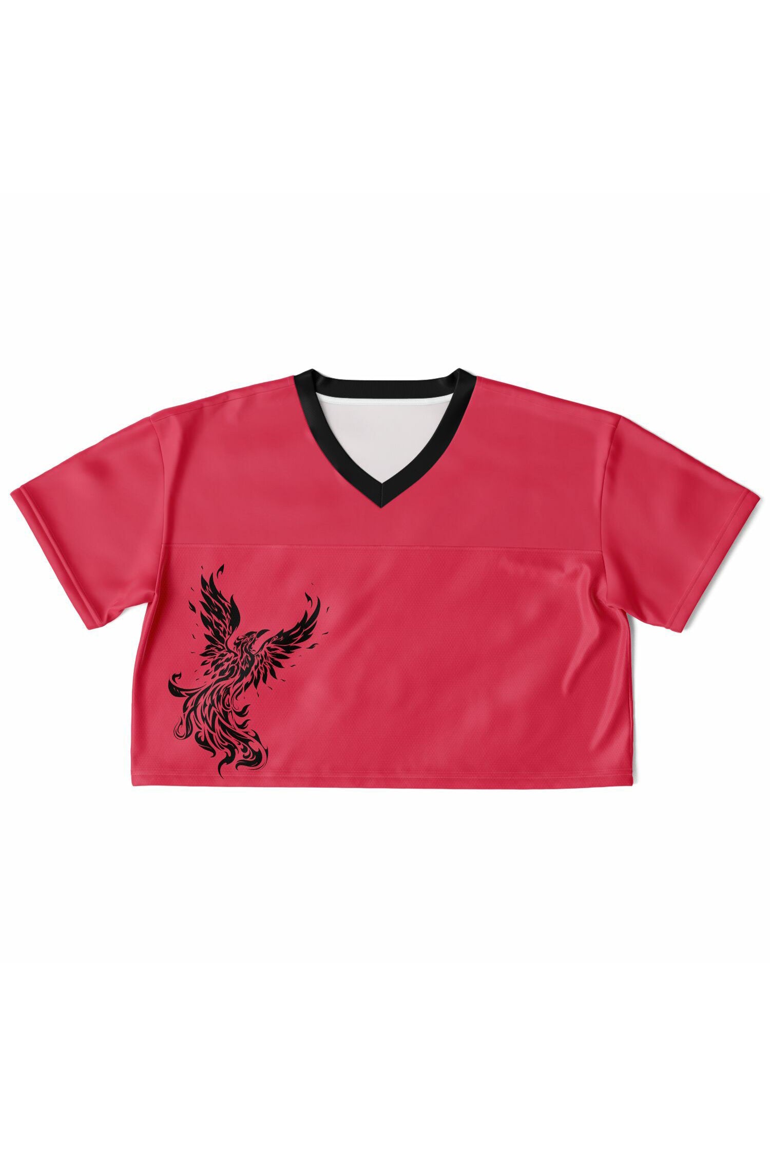 Cropped Football Shirt - Berry