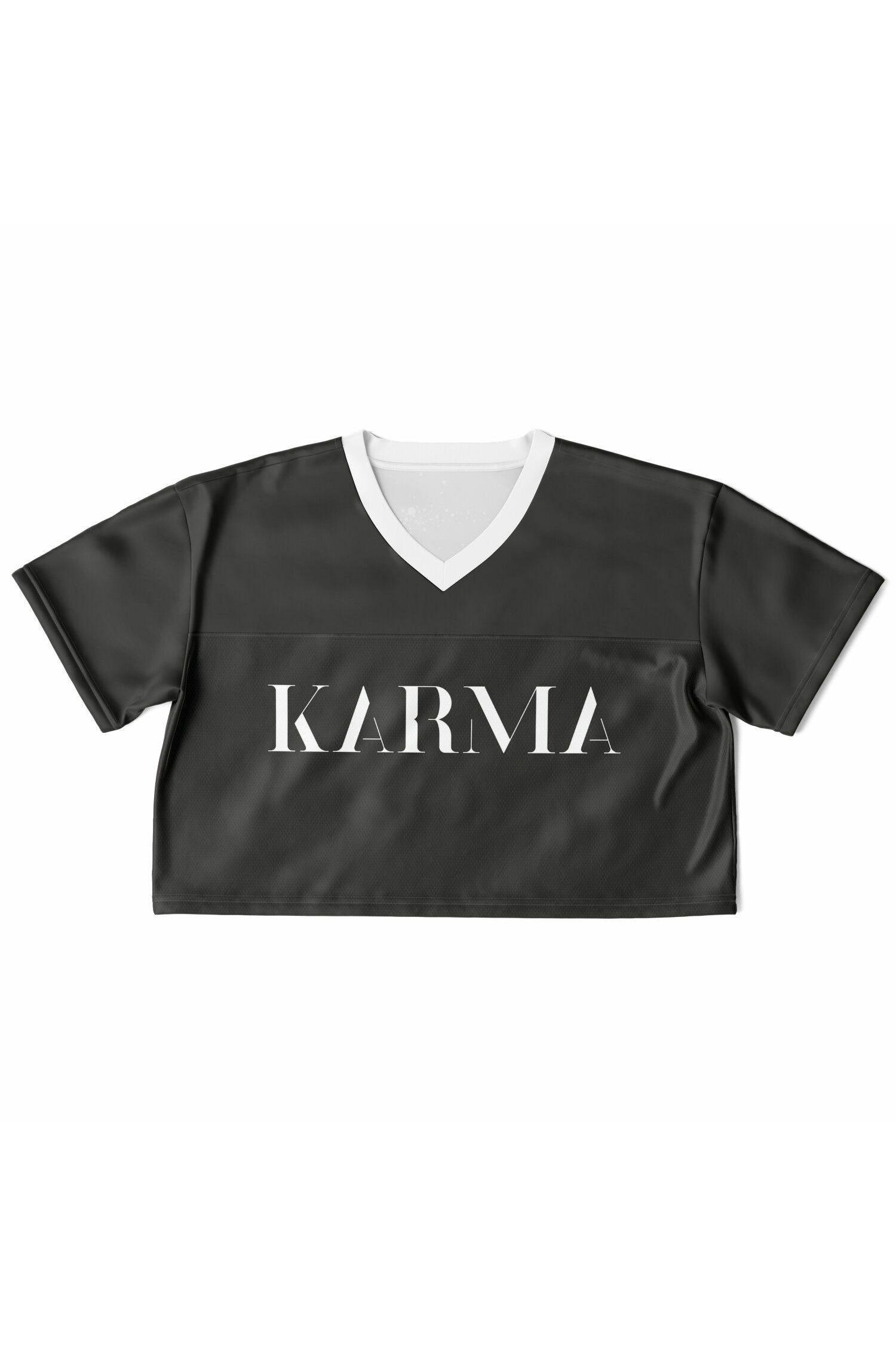 Cropped Football Shirt - Bitumen