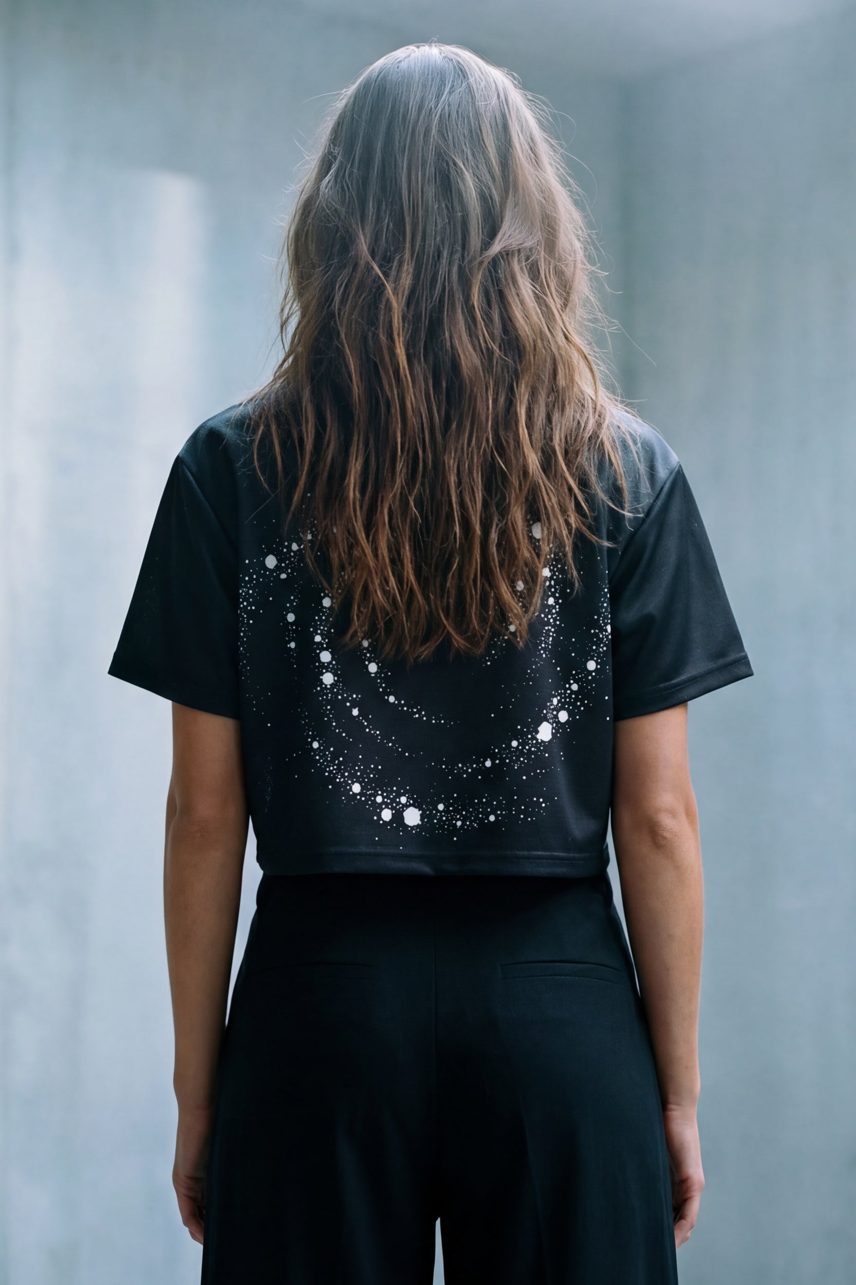 Cropped Football Shirt - Bitumen