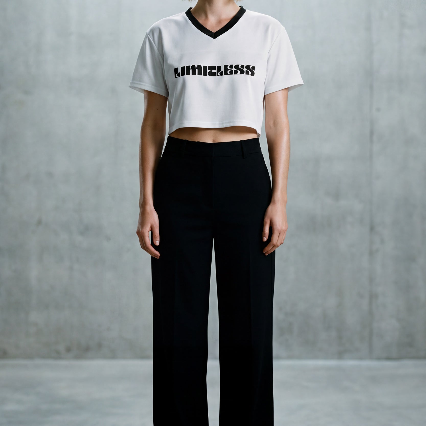 Cropped Football Shirt - Cloud