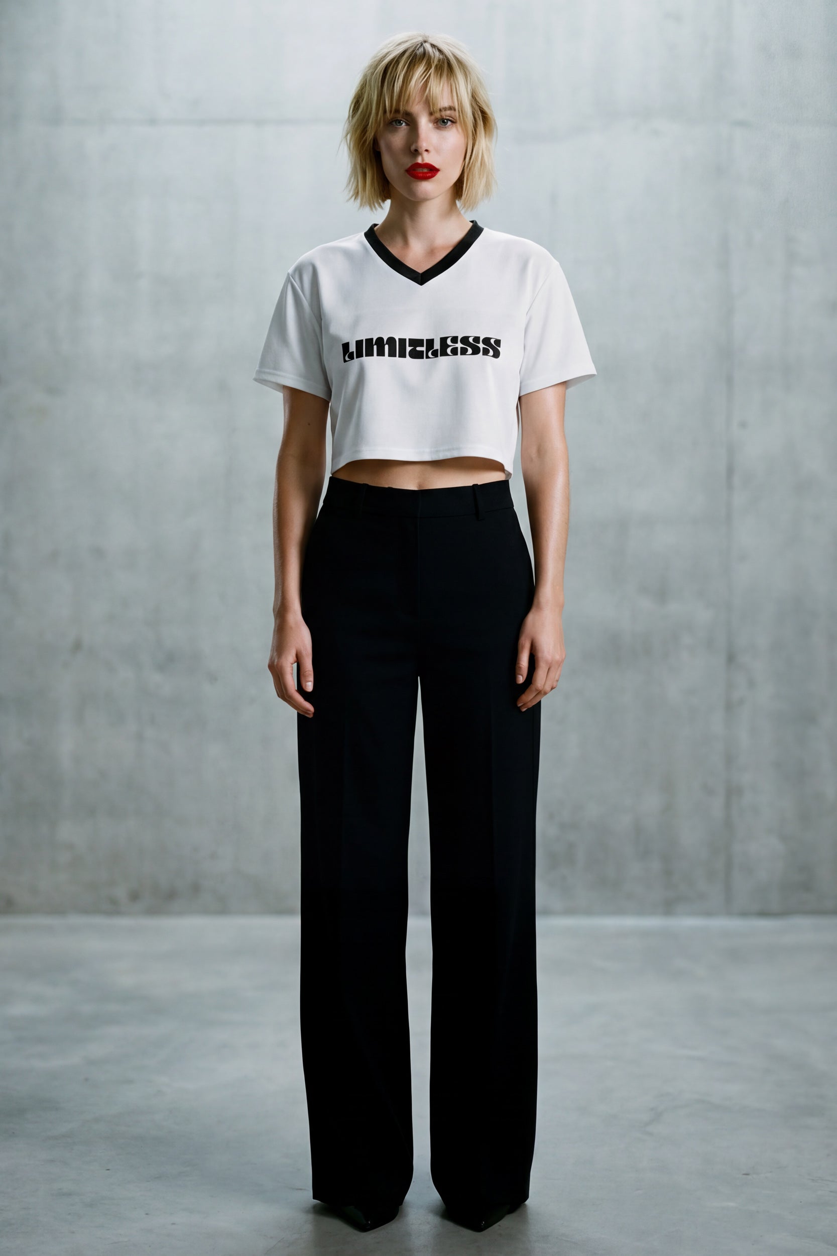 Cropped Football Shirt - Cloud