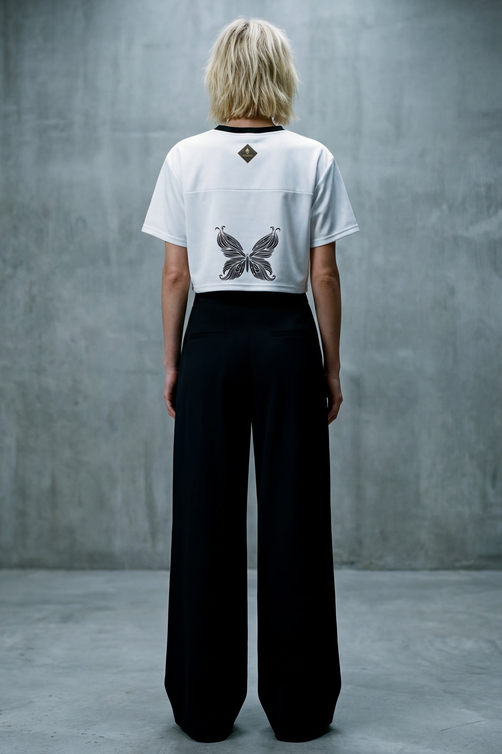 Cropped Football Shirt - Cloud