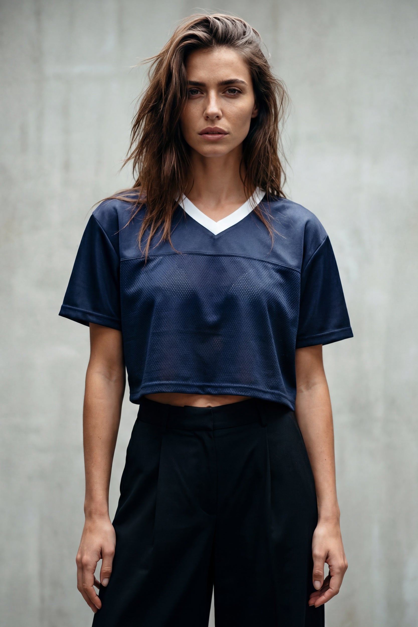 Cropped Football Shirt - Evening