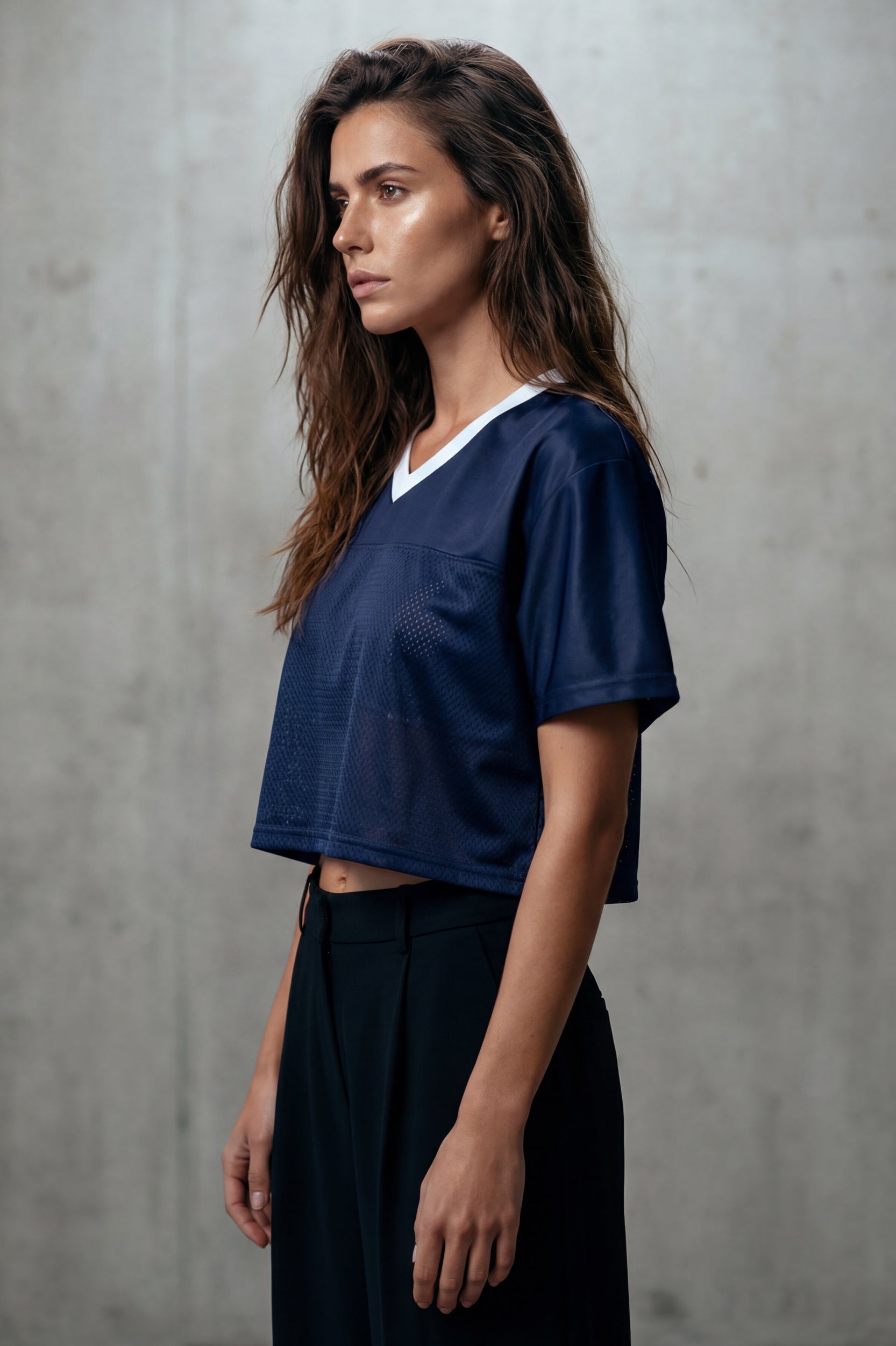 Cropped Football Shirt - Evening