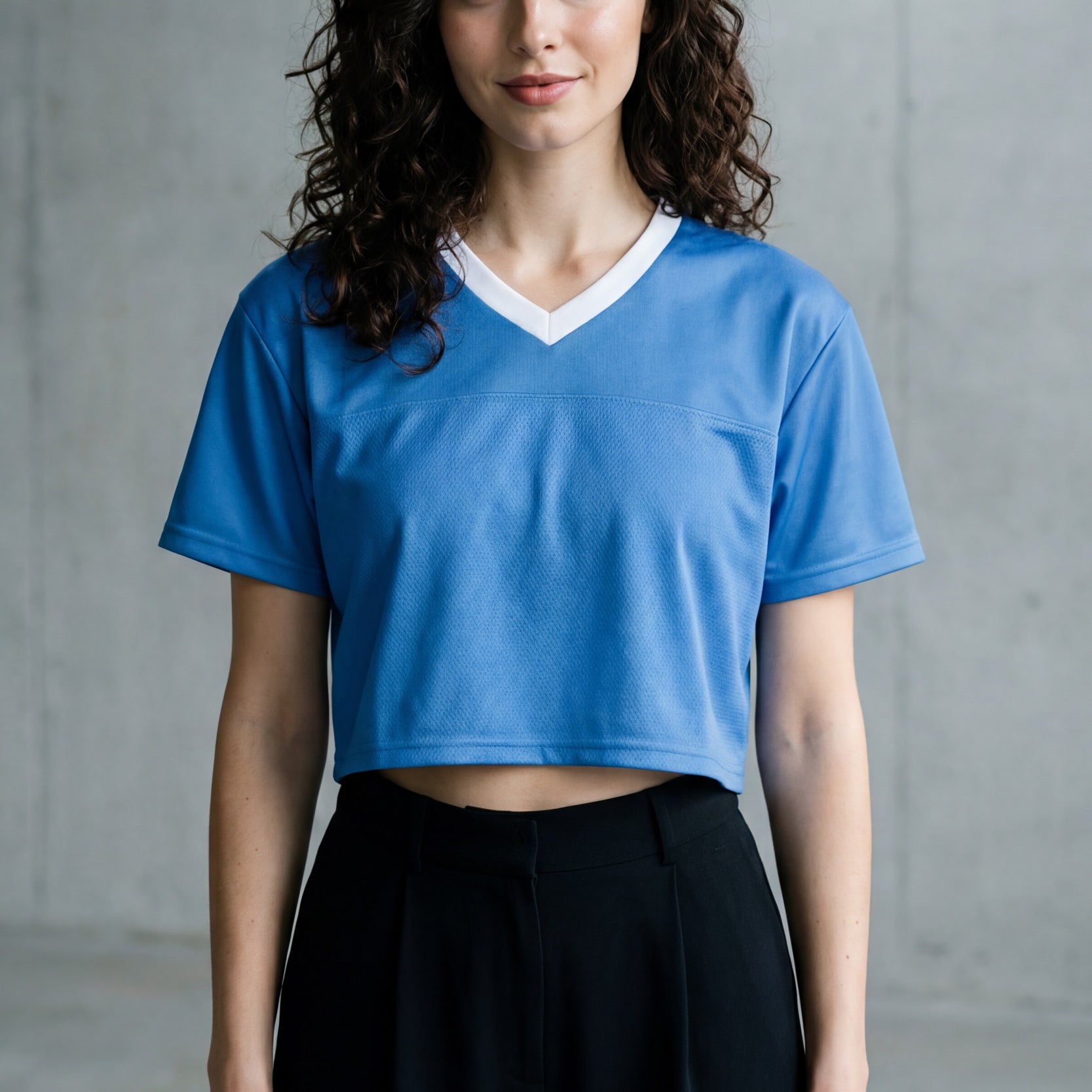 Cropped Football Shirt - Marina