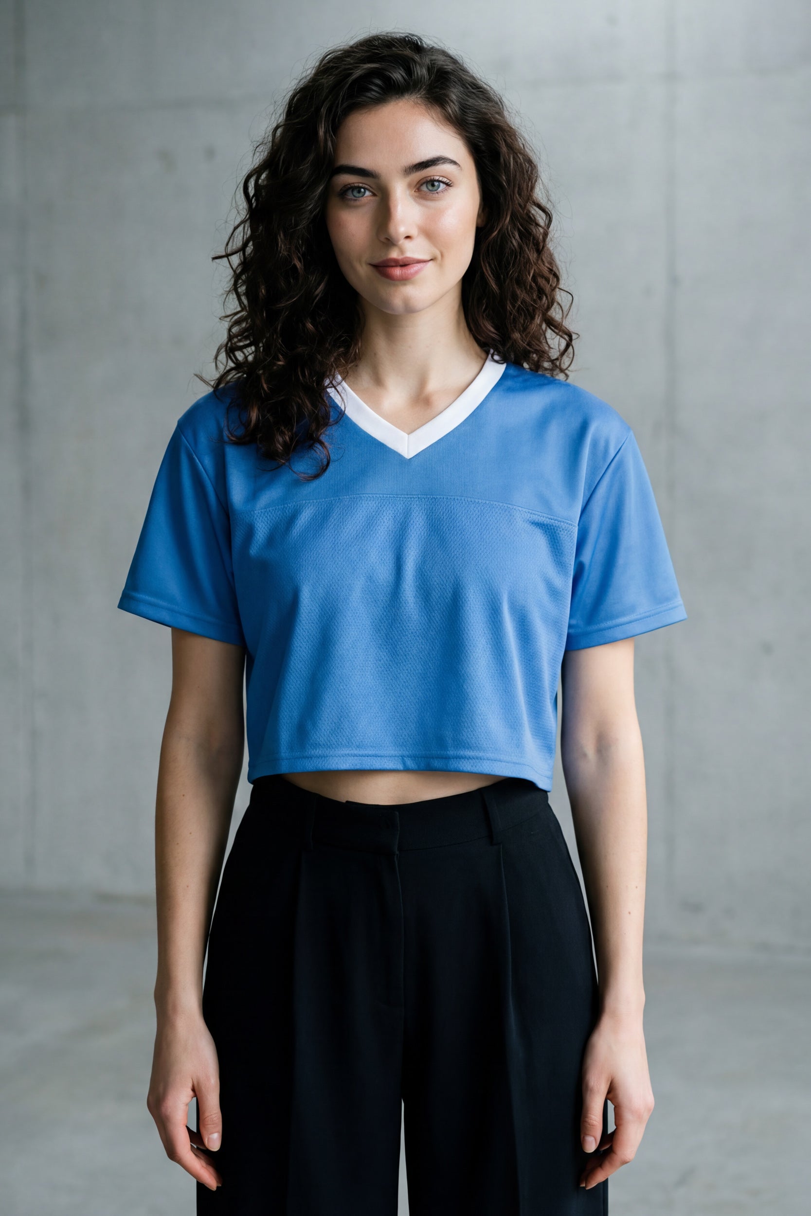 Cropped Football Shirt - Marina