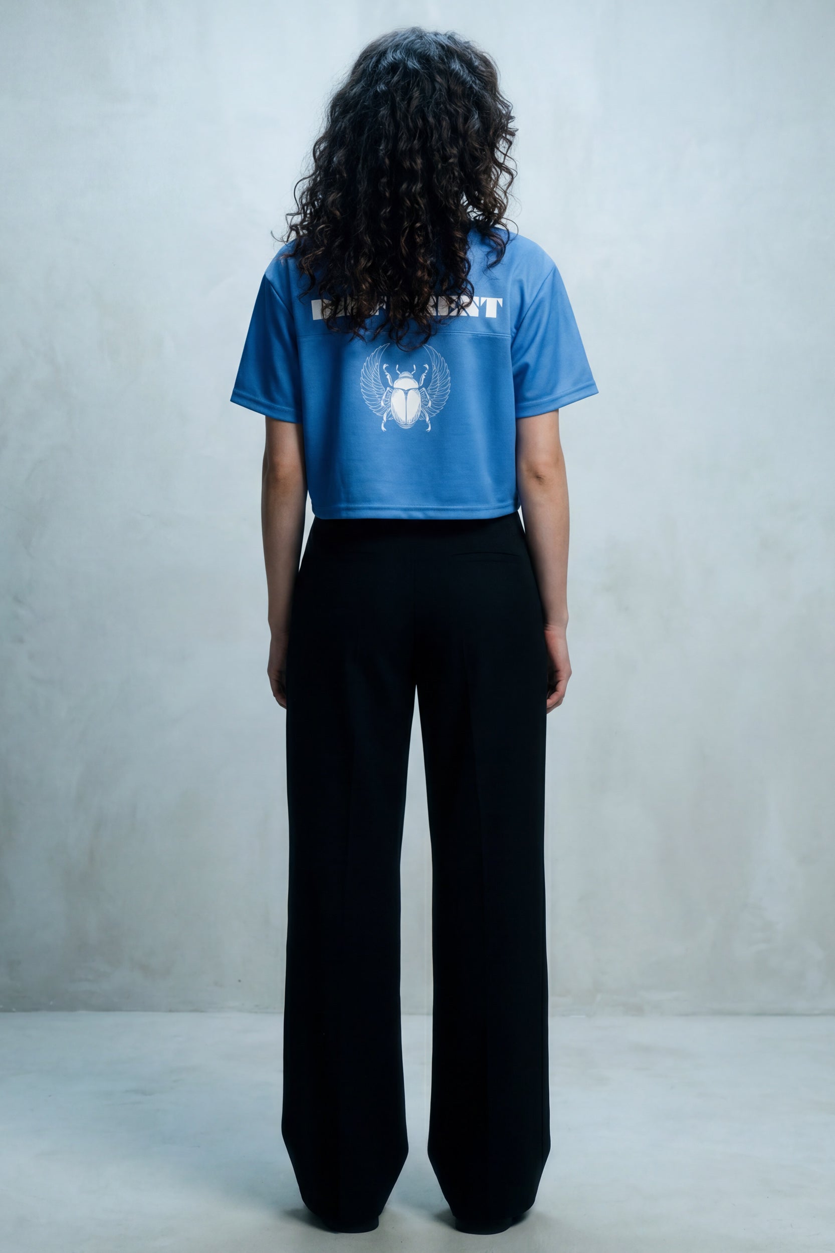 Cropped Football Shirt - Marina