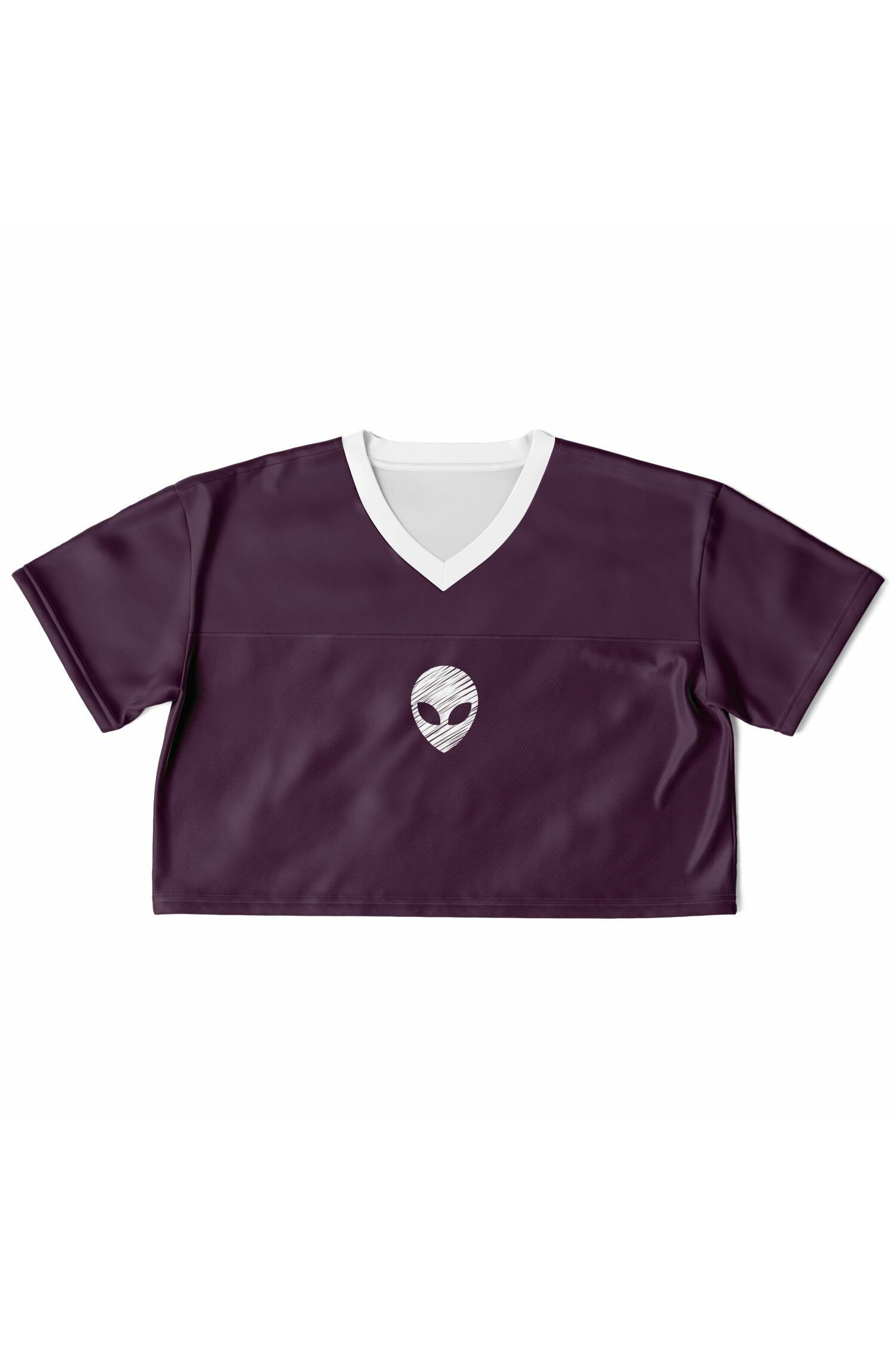 Cropped Football Shirt - Mauve