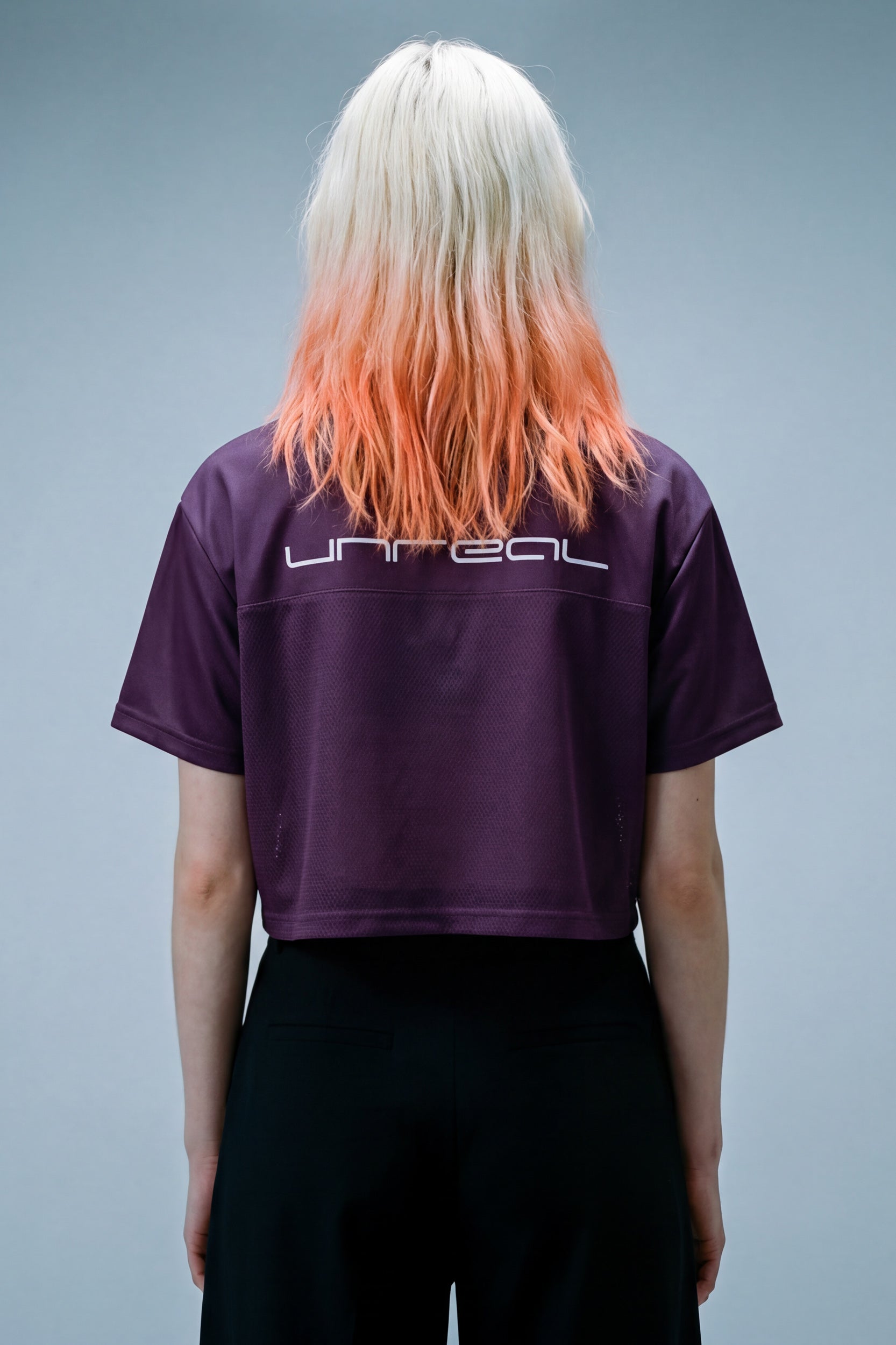 Cropped Football Shirt - Mauve