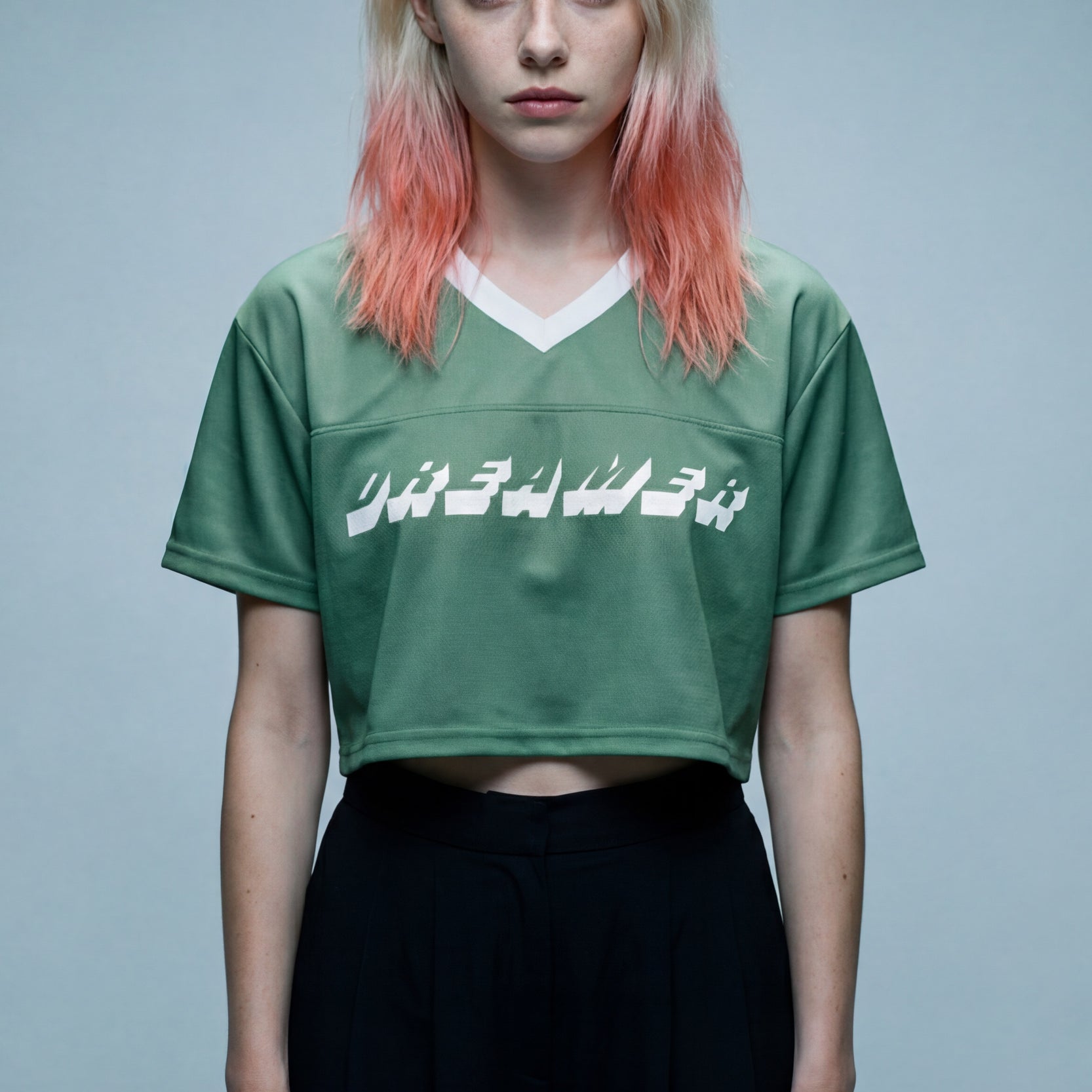 Cropped Football Shirt - Shale