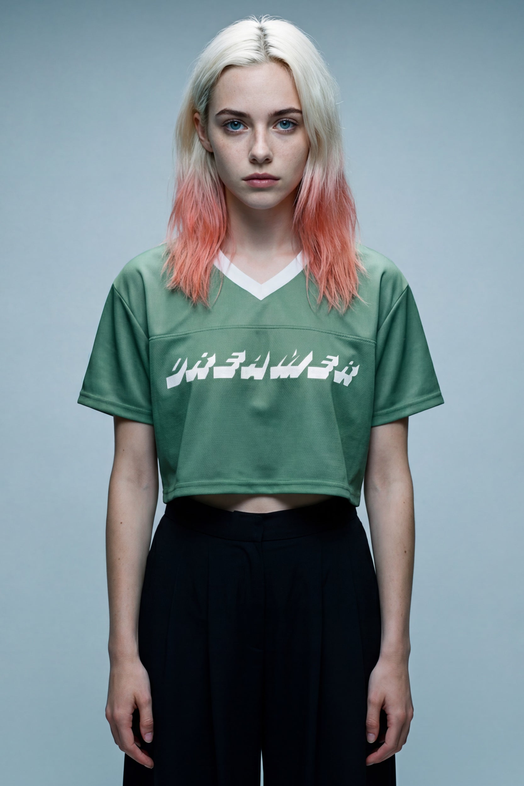 Cropped Football Shirt - Shale