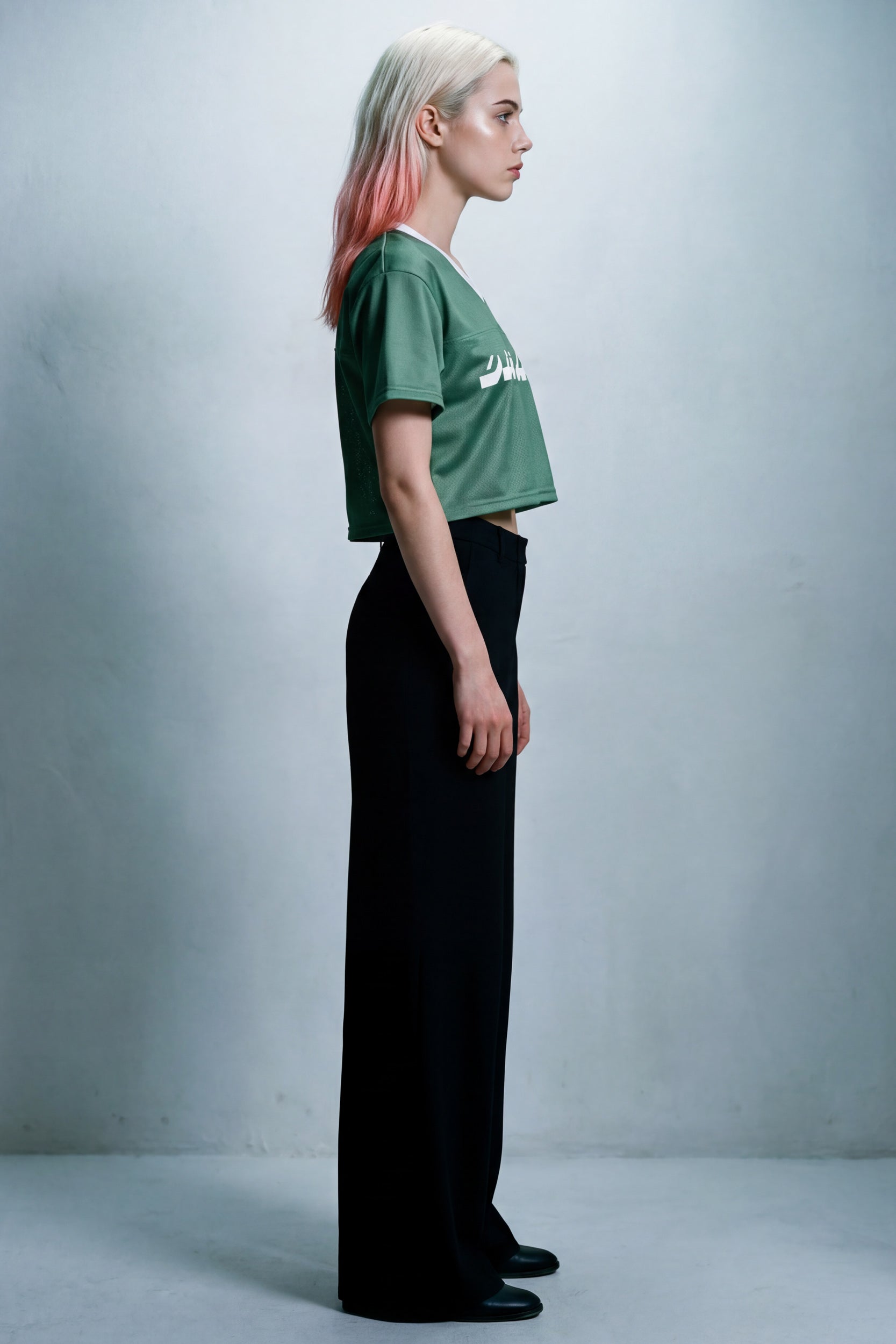 Cropped Football Shirt - Shale