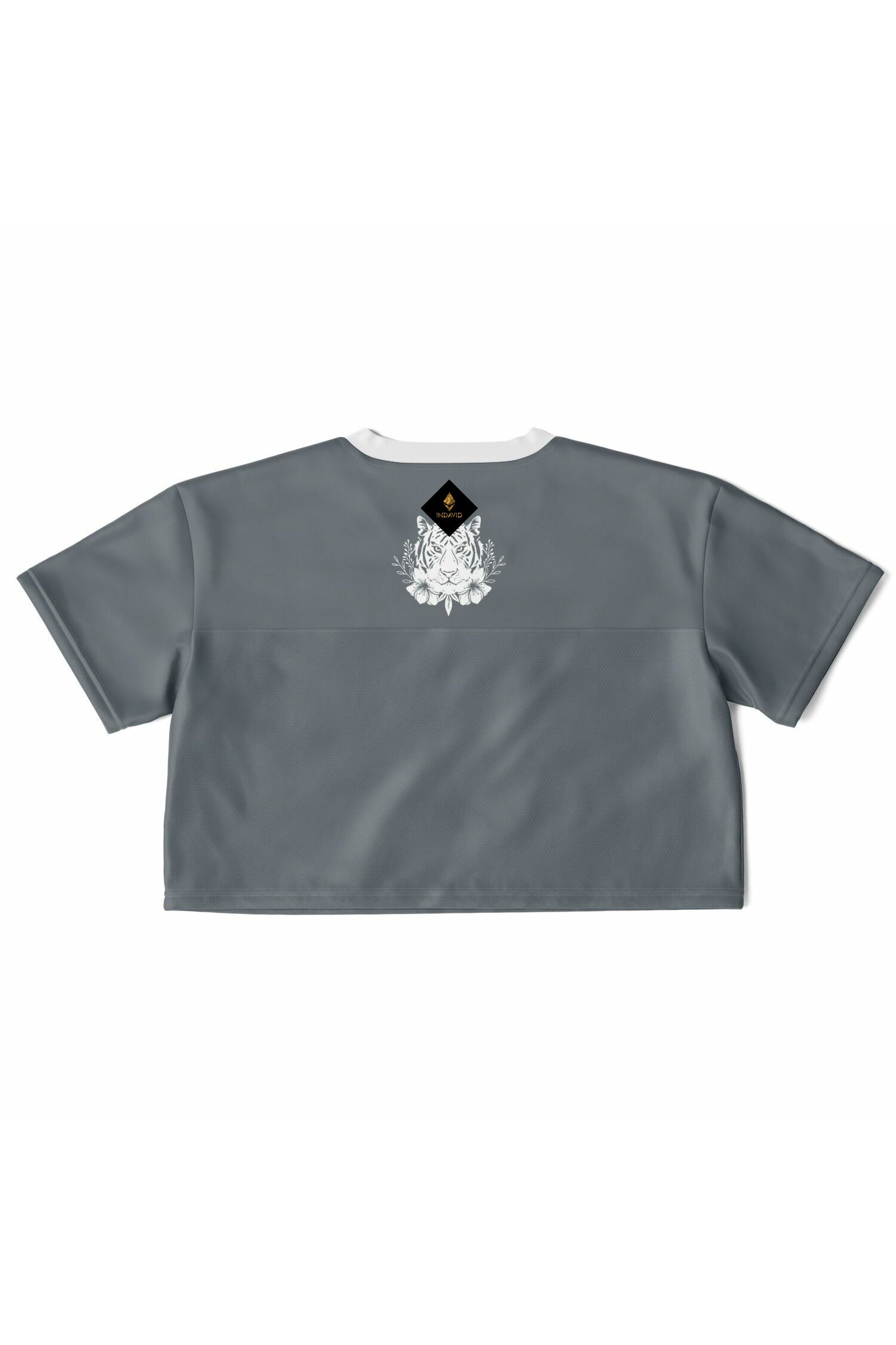 Cropped Football Shirt - Silver