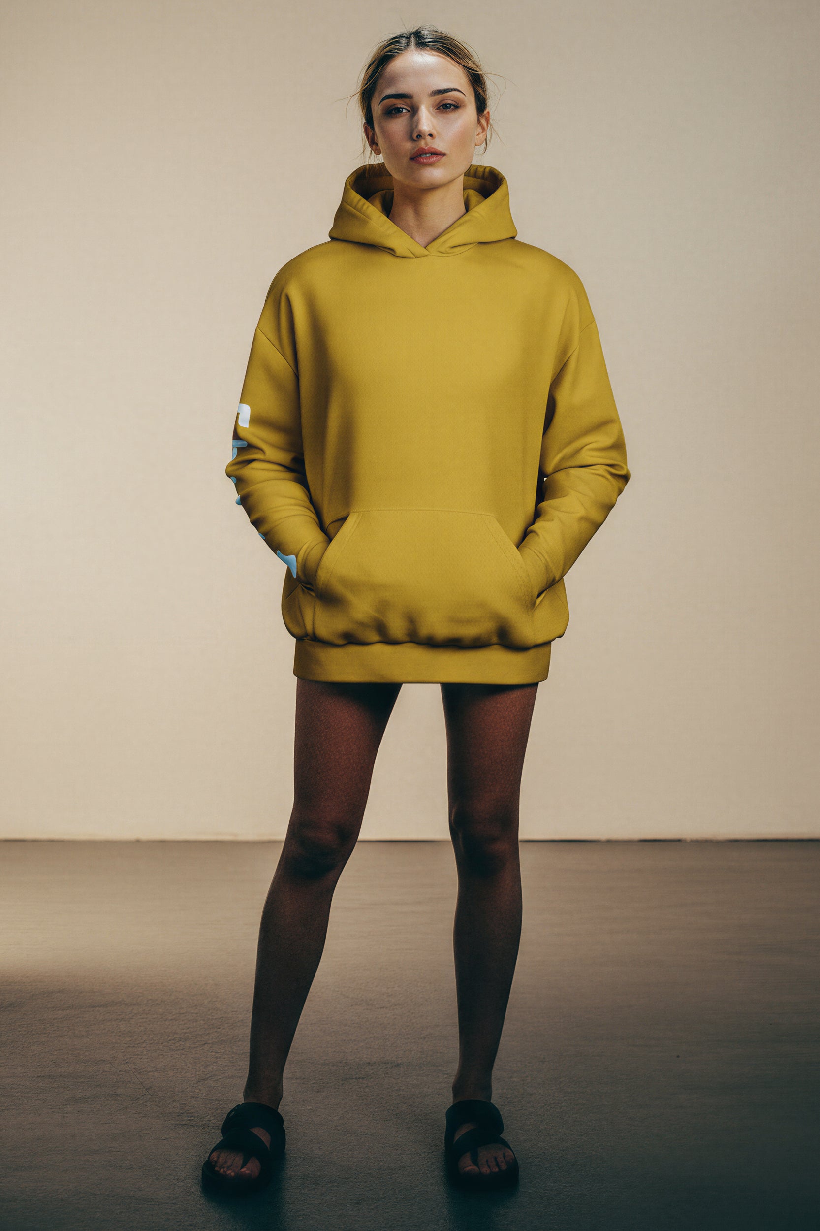 Oversized Heavy Hoodie - AmberHaze