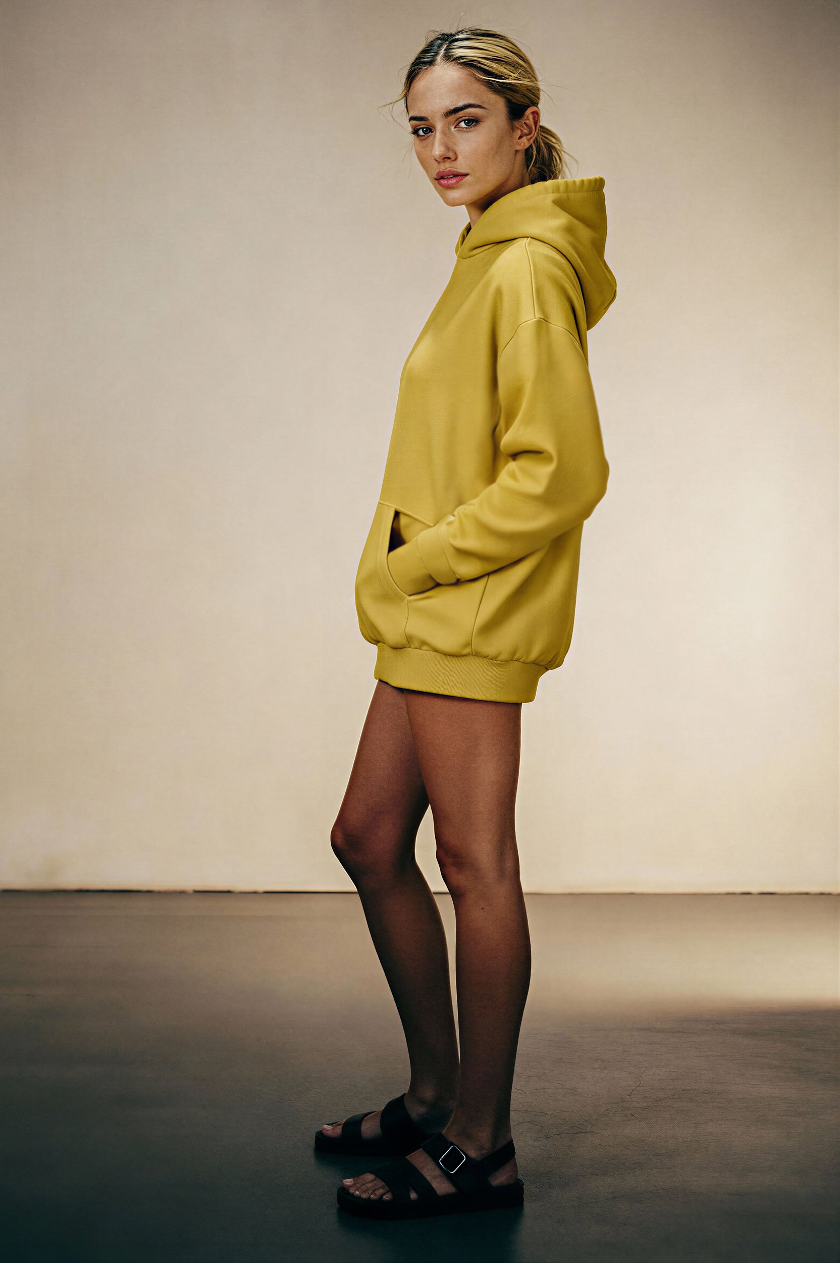 Oversized Heavy Hoodie - AmberHaze