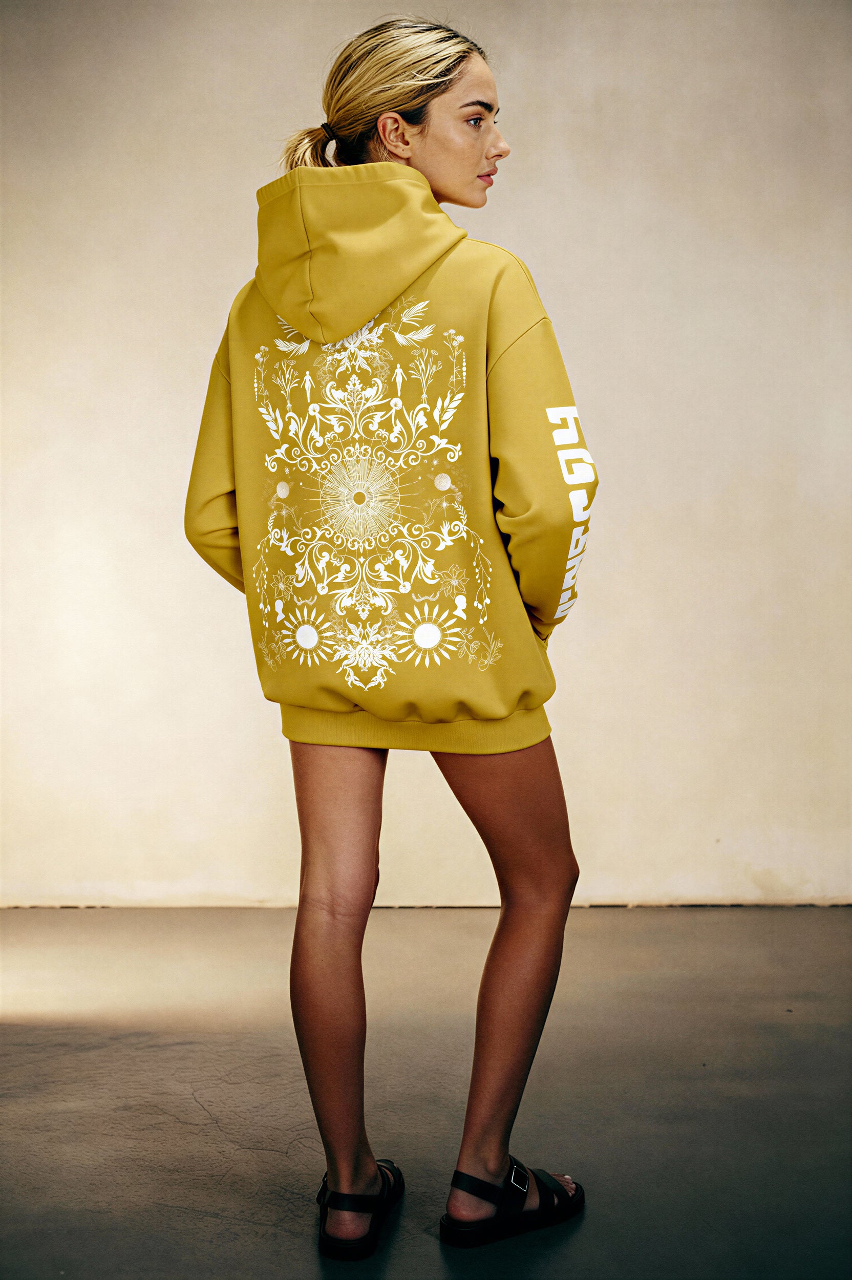 Oversized Heavy Hoodie - AmberHaze