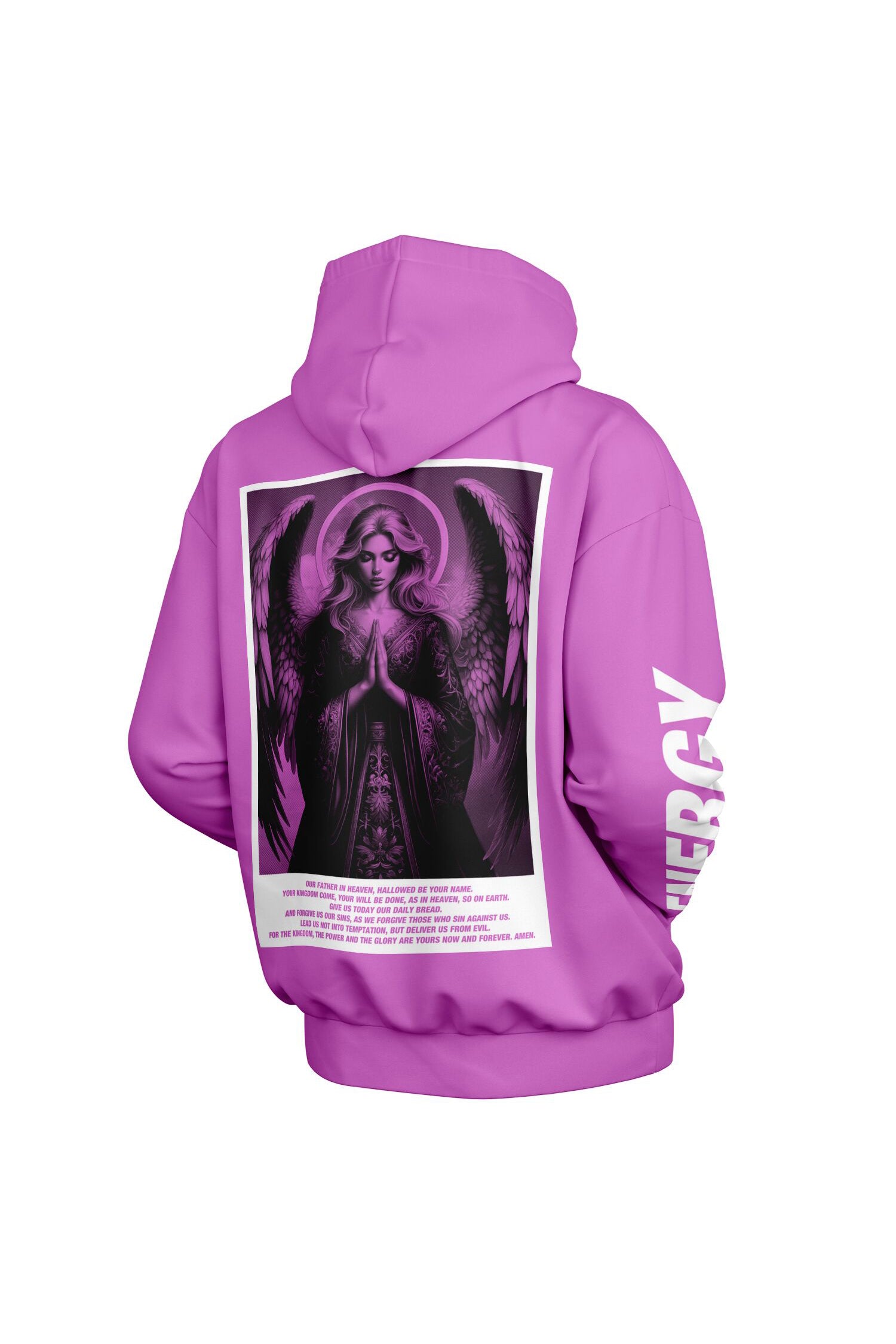 Oversized Heavy Hoodie - ElectricFuchsia