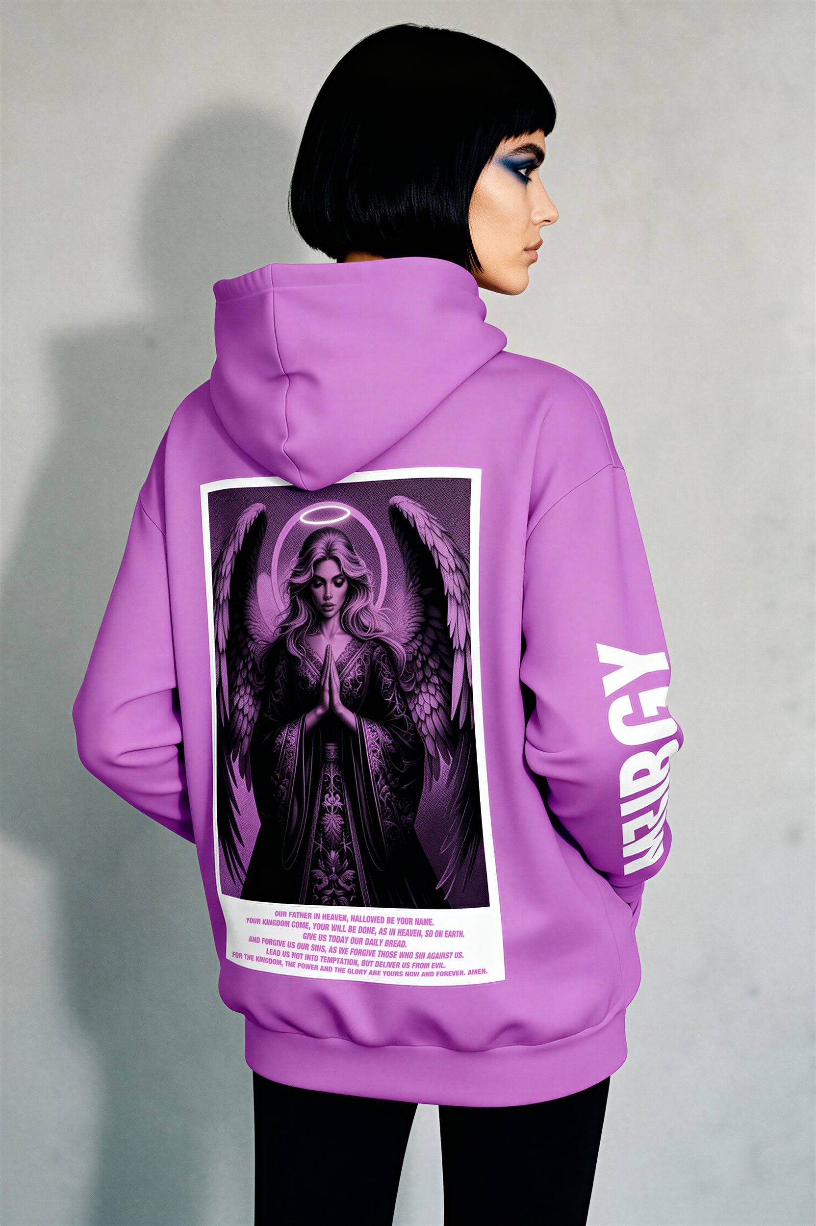 Oversized Heavy Hoodie - ElectricFuchsia