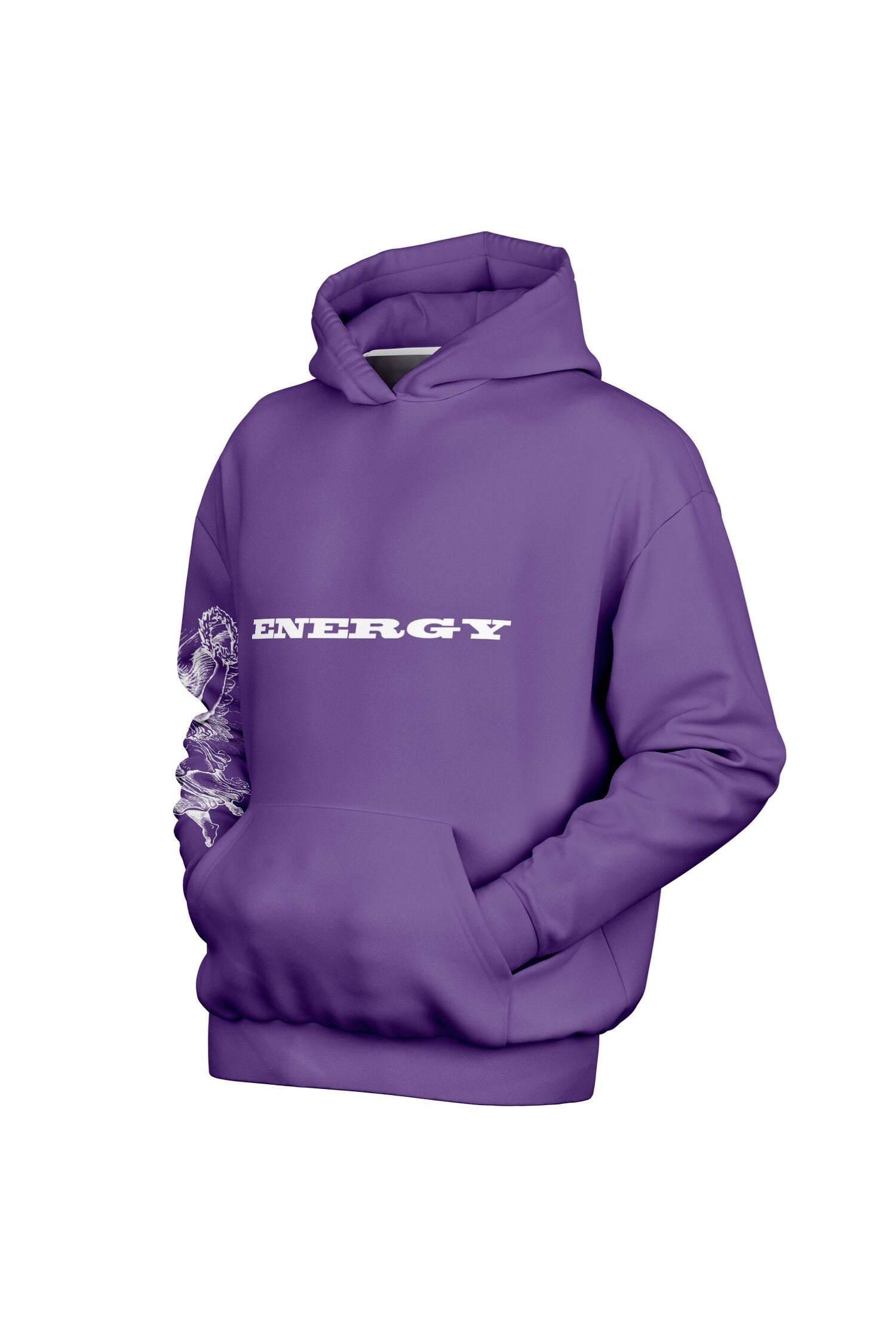 Oversized Heavy Hoodie - FreshPurple