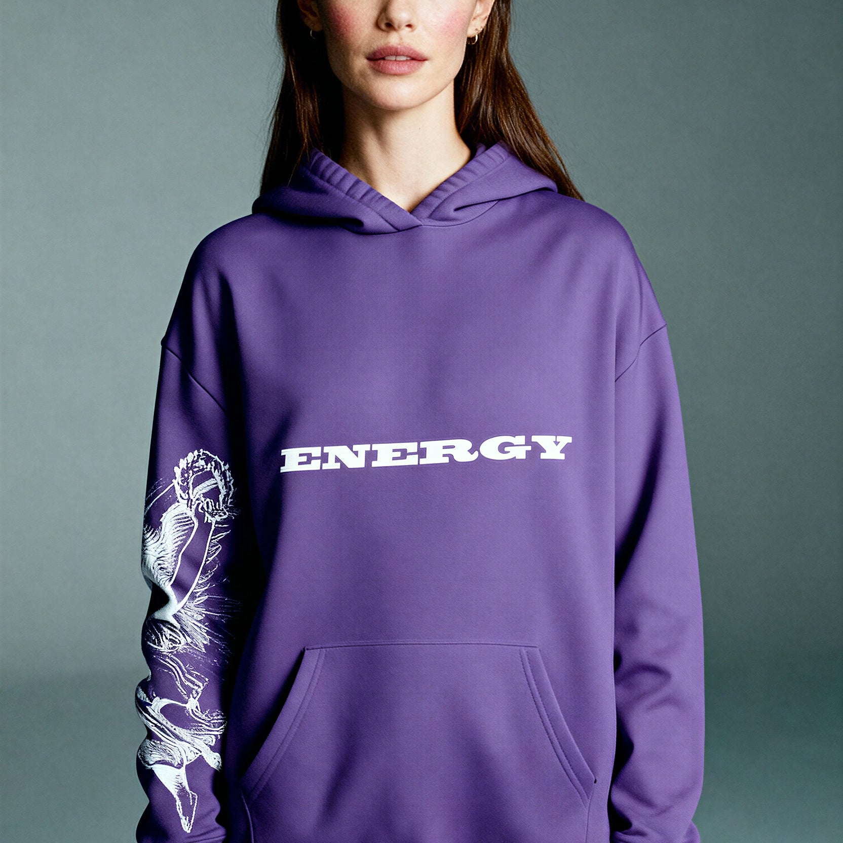 Oversized Heavy Hoodie - FreshPurple