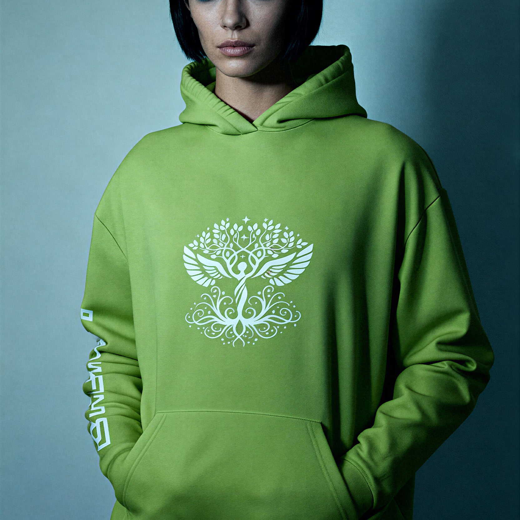 Oversized Heavy Hoodie - GreenGlow