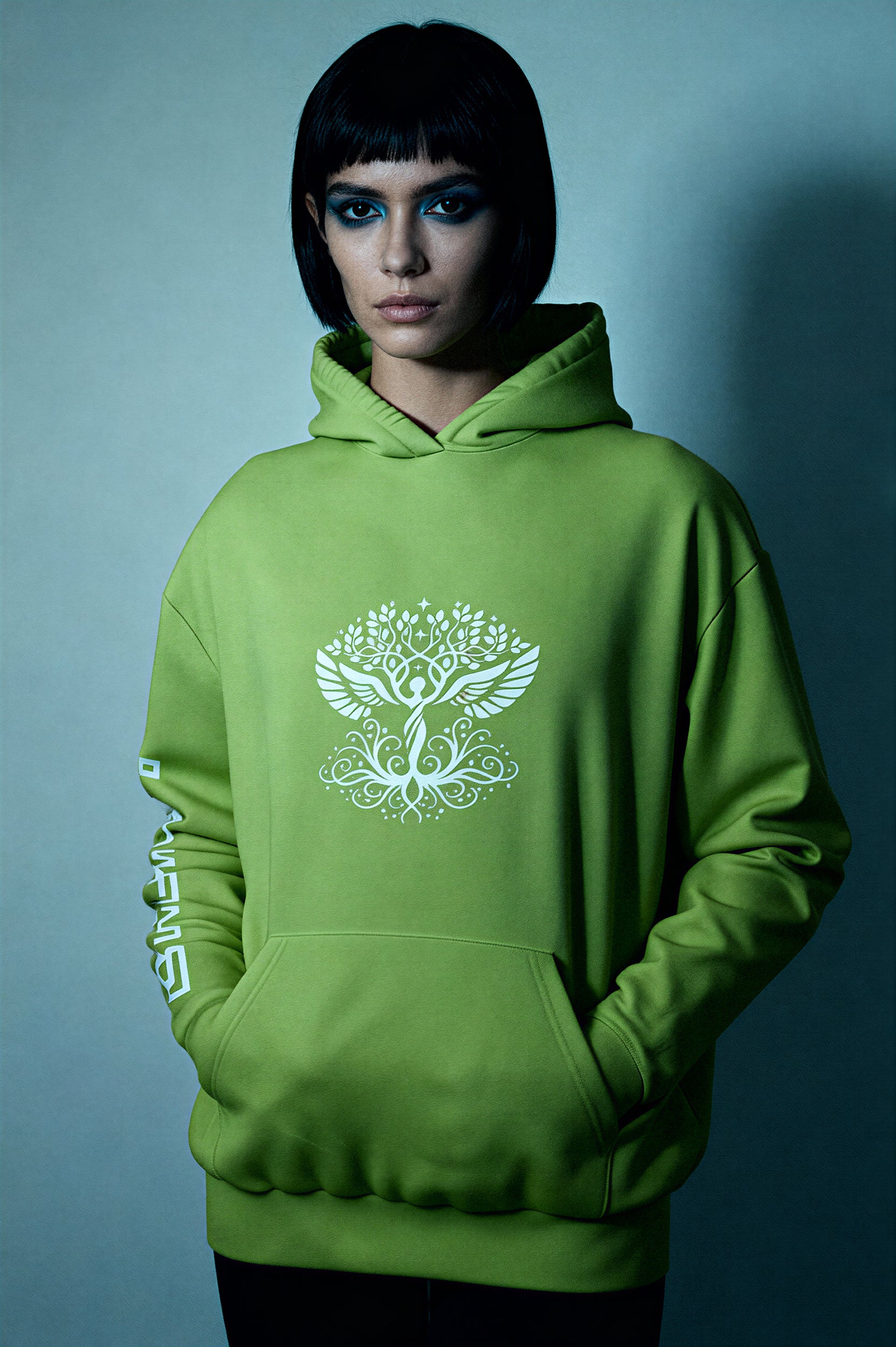 Oversized Heavy Hoodie - GreenGlow