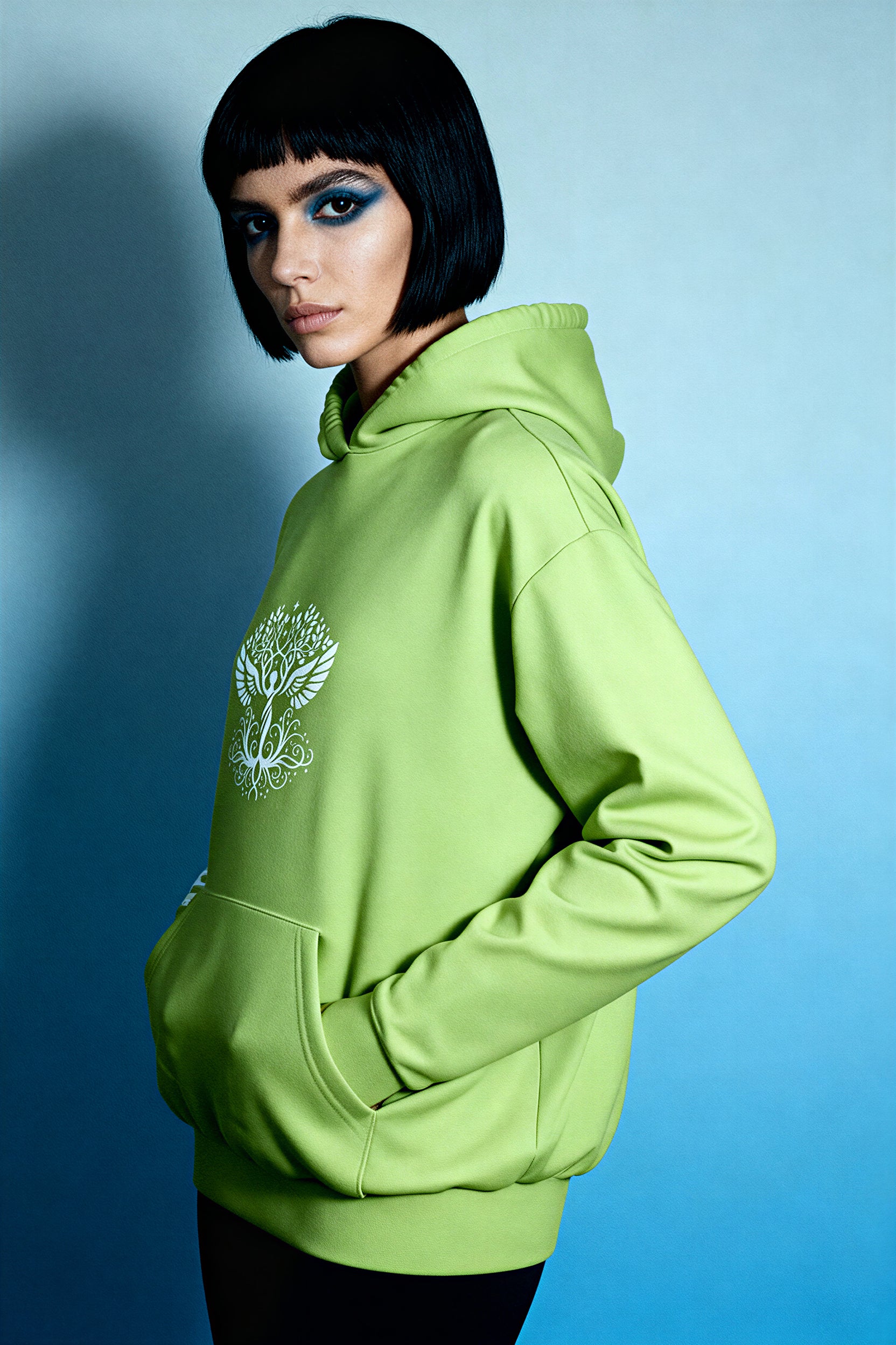 Oversized Heavy Hoodie - GreenGlow
