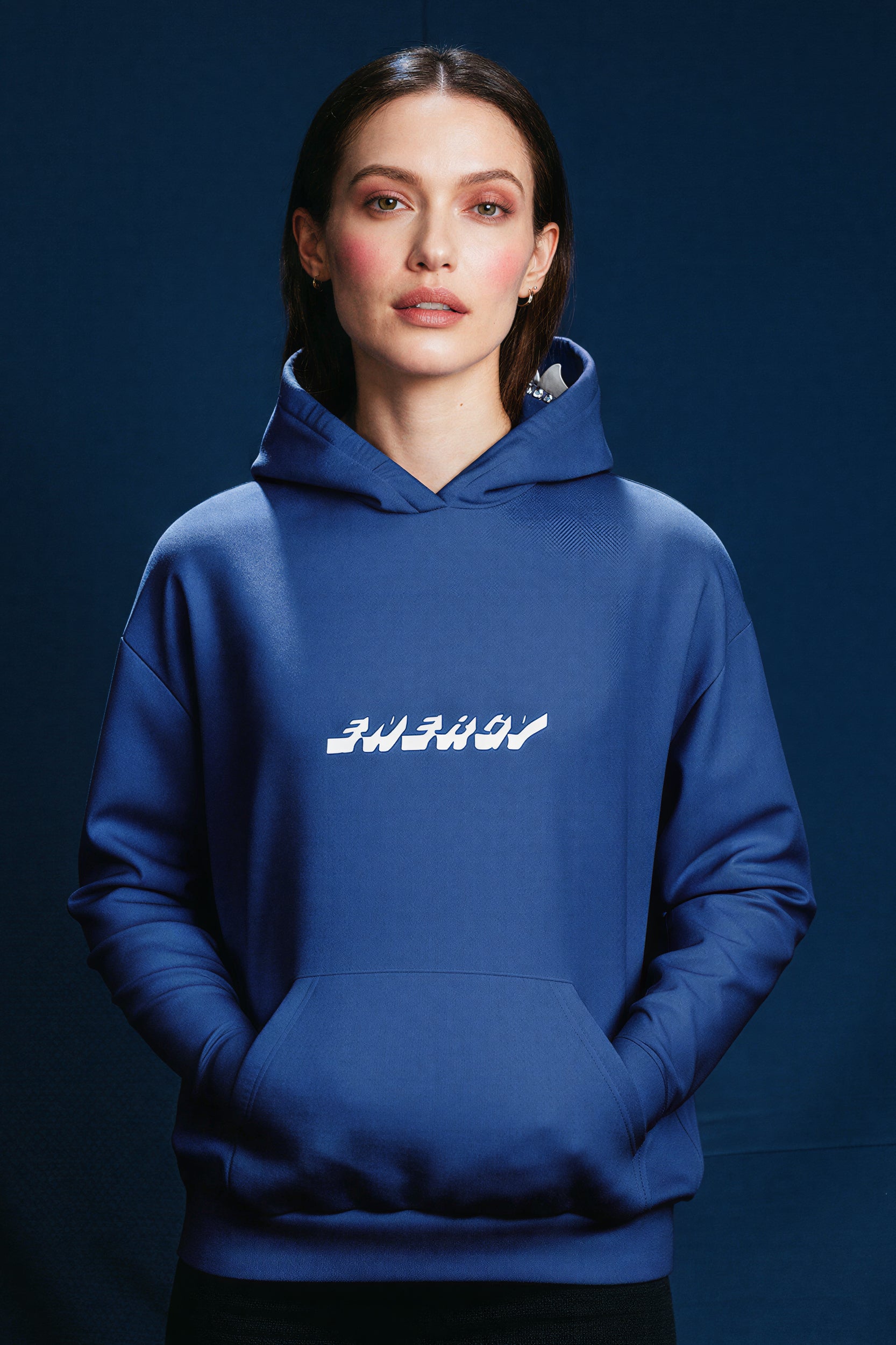 Oversized Heavy Hoodie - LuminousBlue