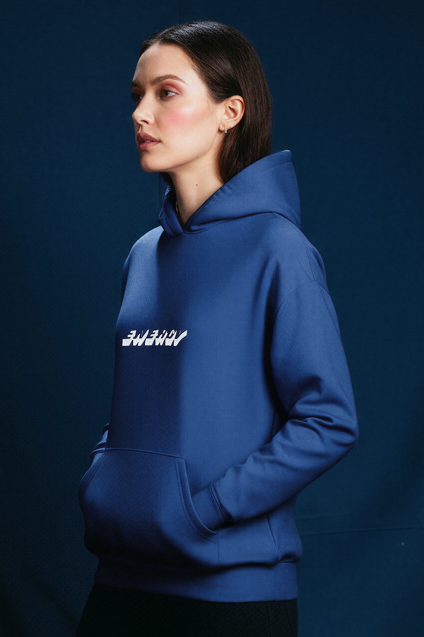 Oversized Heavy Hoodie - LuminousBlue