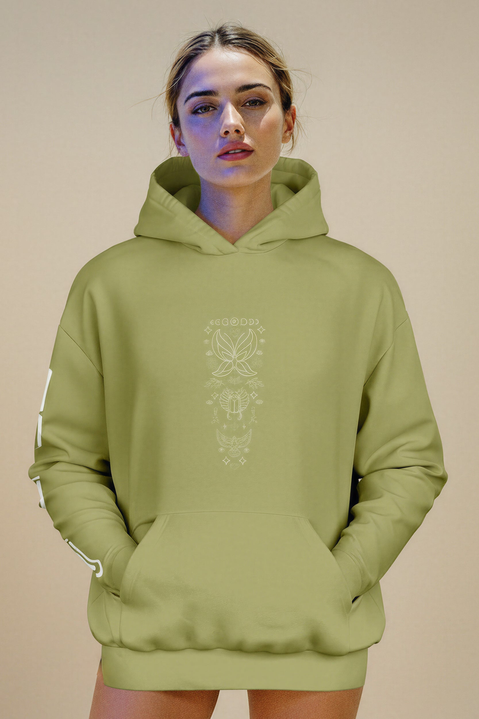 Oversized Heavy Hoodie - MeadowlandGreen