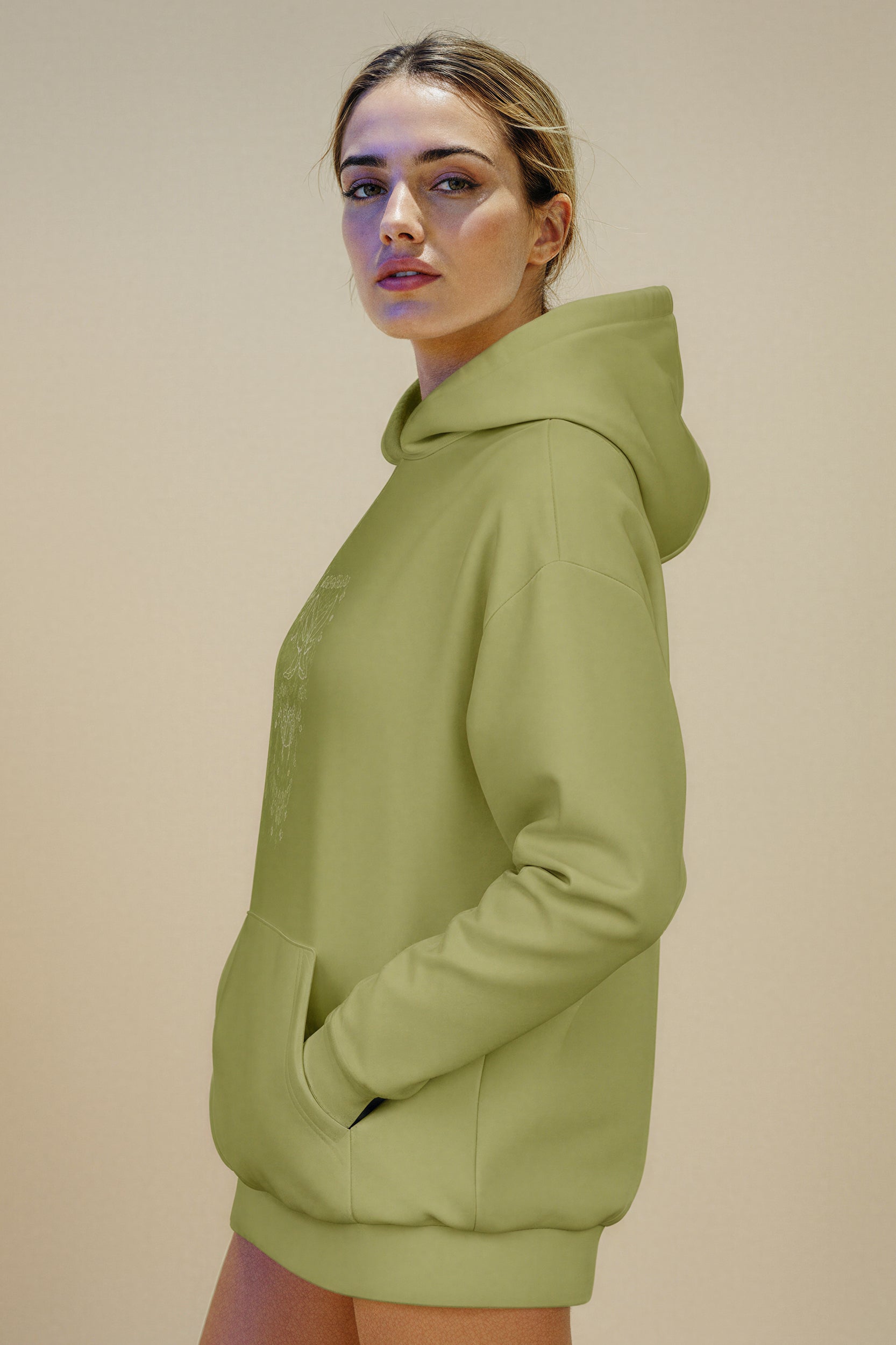 Oversized Heavy Hoodie - MeadowlandGreen