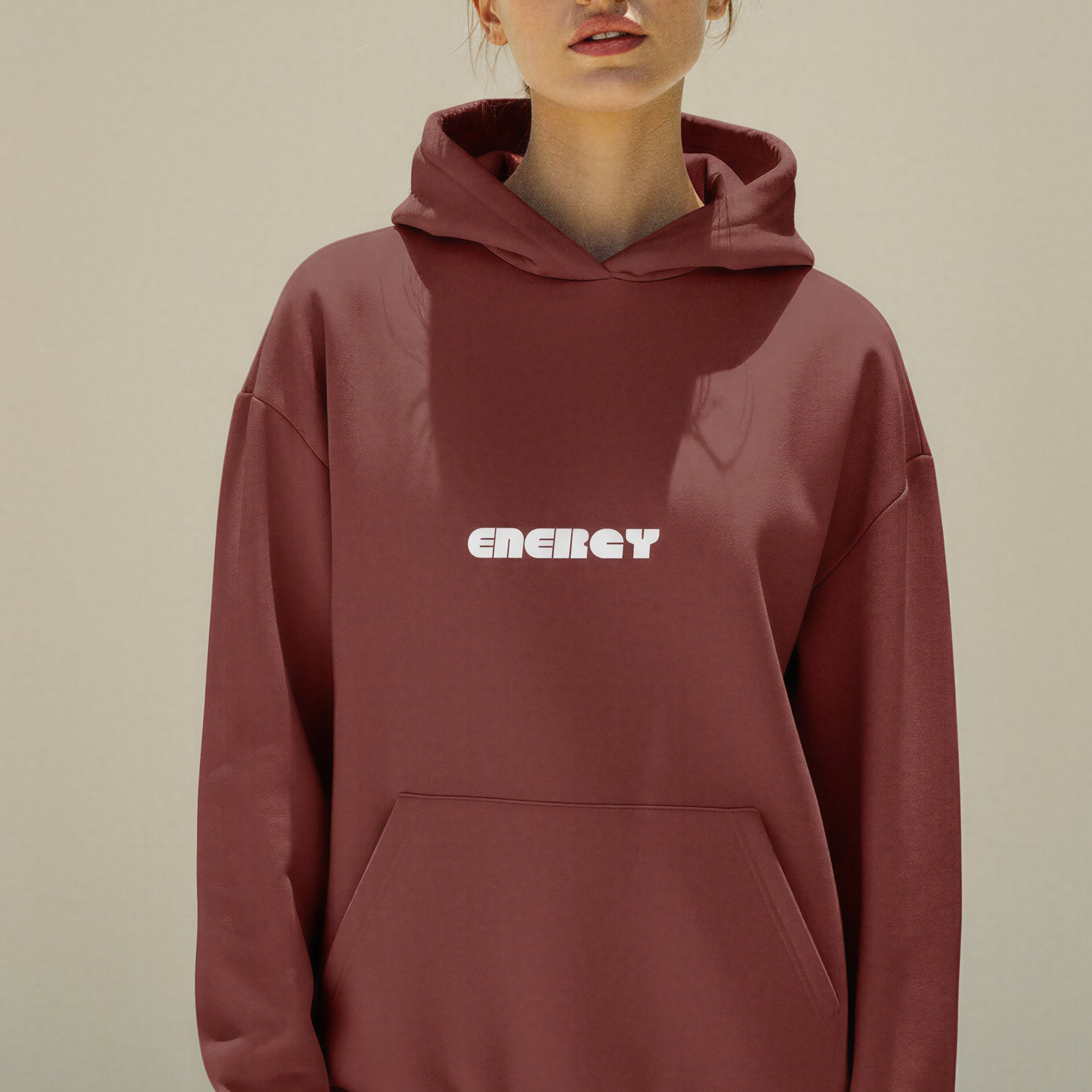 Oversized Heavy Hoodie - Russet