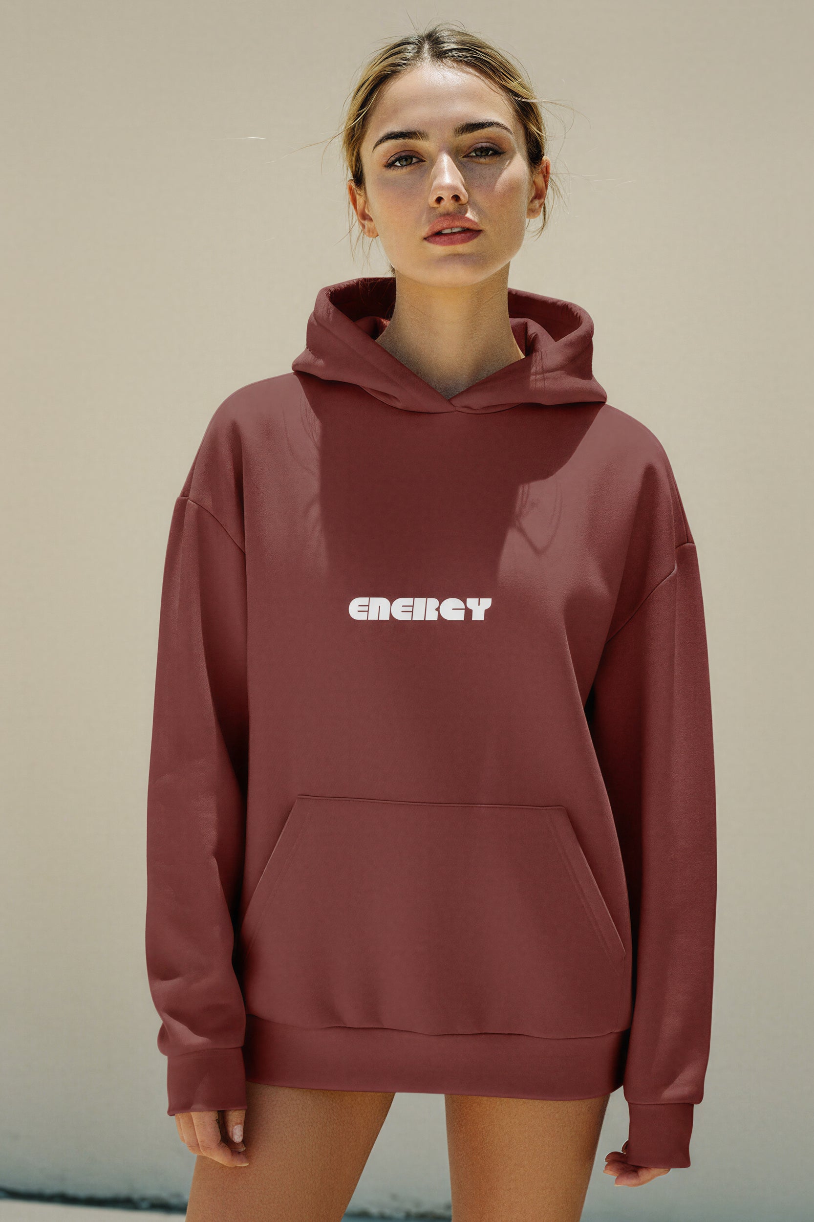Oversized Heavy Hoodie - Russet