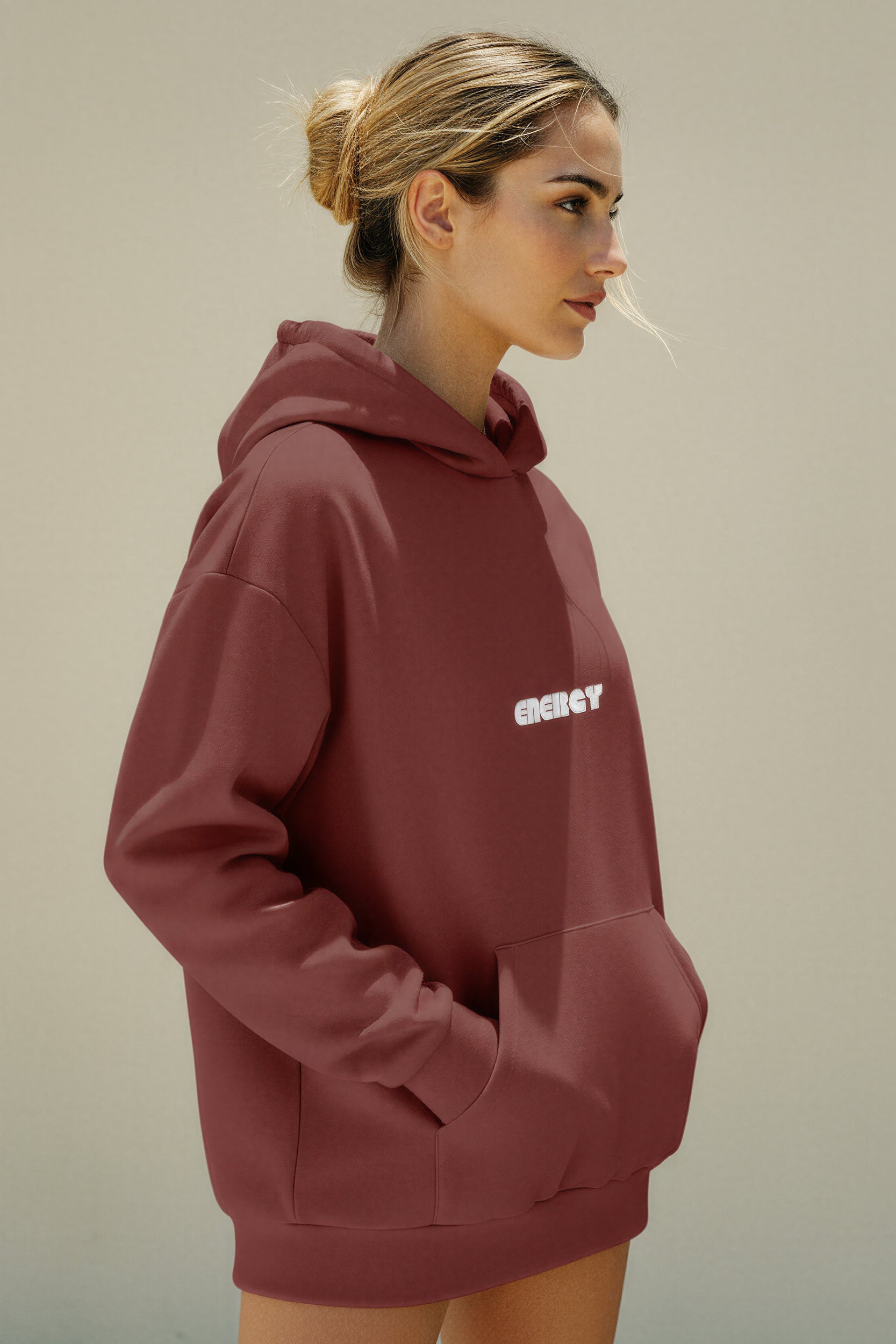 Oversized Heavy Hoodie - Russet