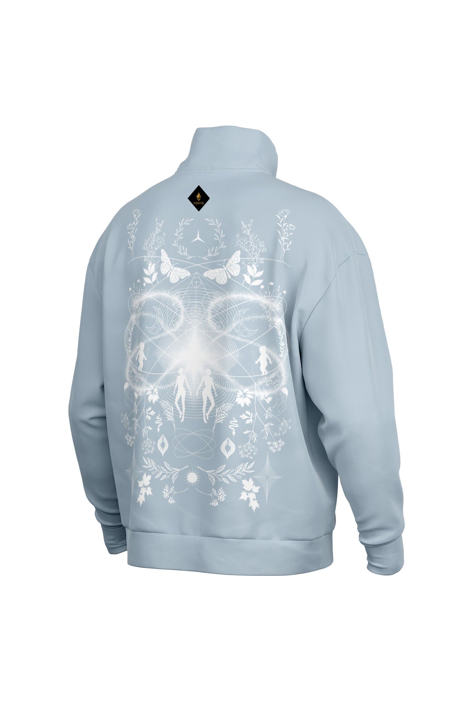 Oversized Heavy Zip Sweatshirt - AuraBlue