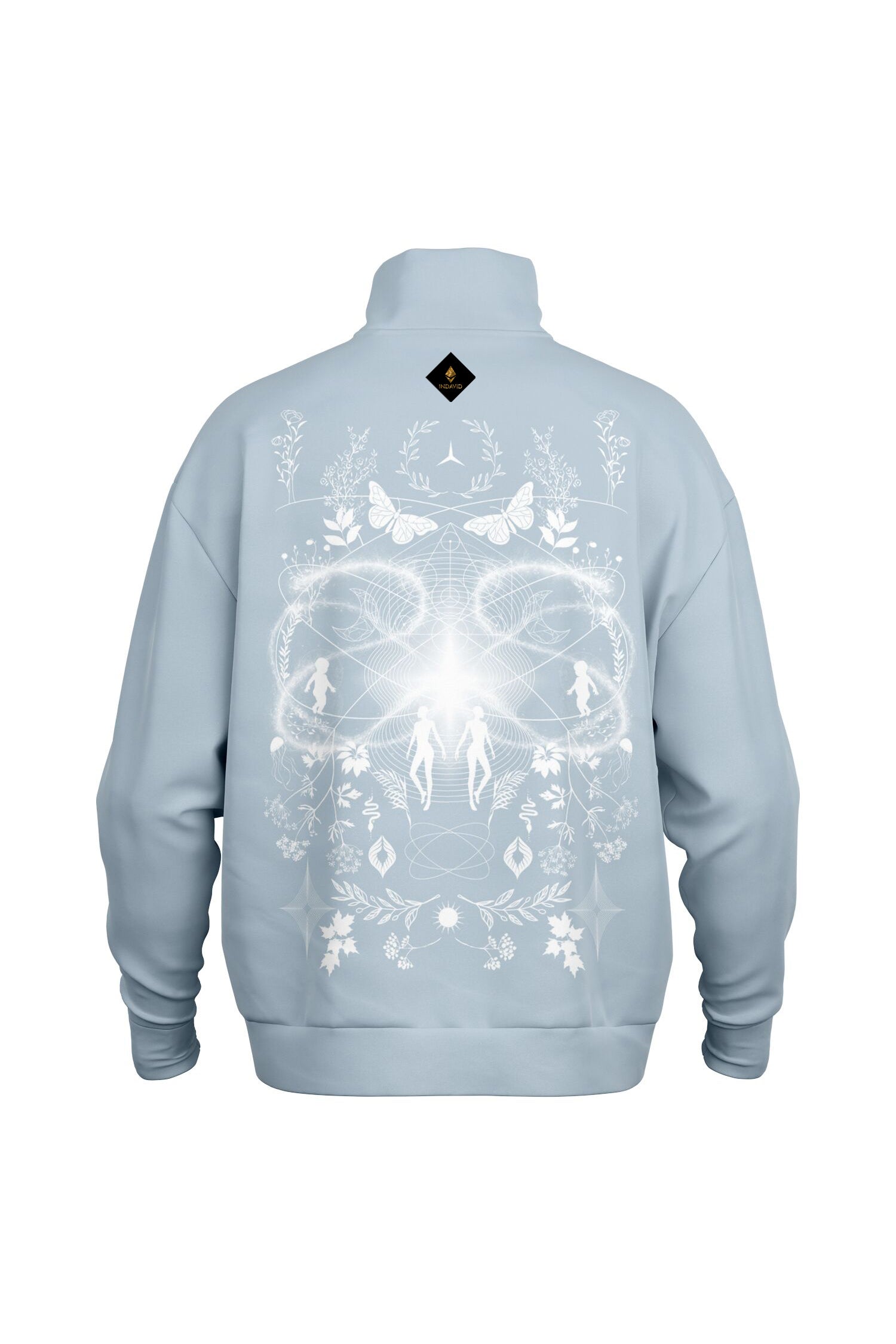 Oversized Heavy Zip Sweatshirt - AuraBlue