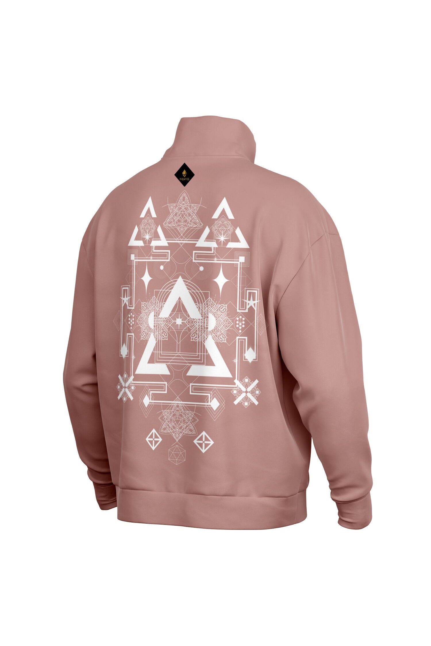 Oversized Heavy Zip Sweatshirt - Clay