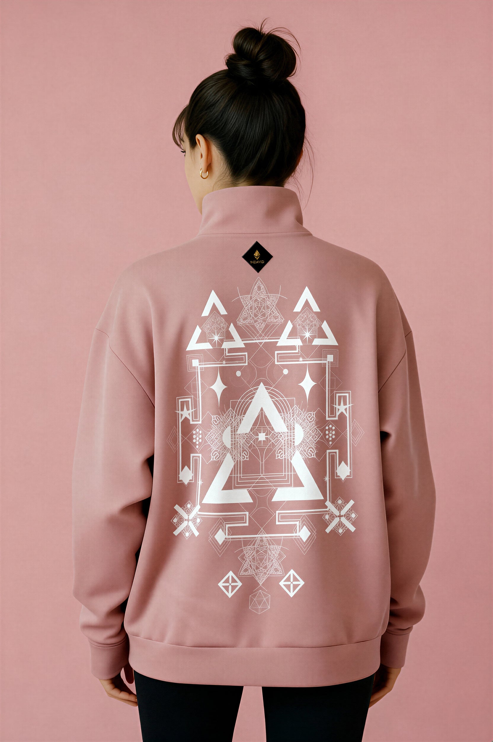 Oversized Heavy Zip Sweatshirt - Clay