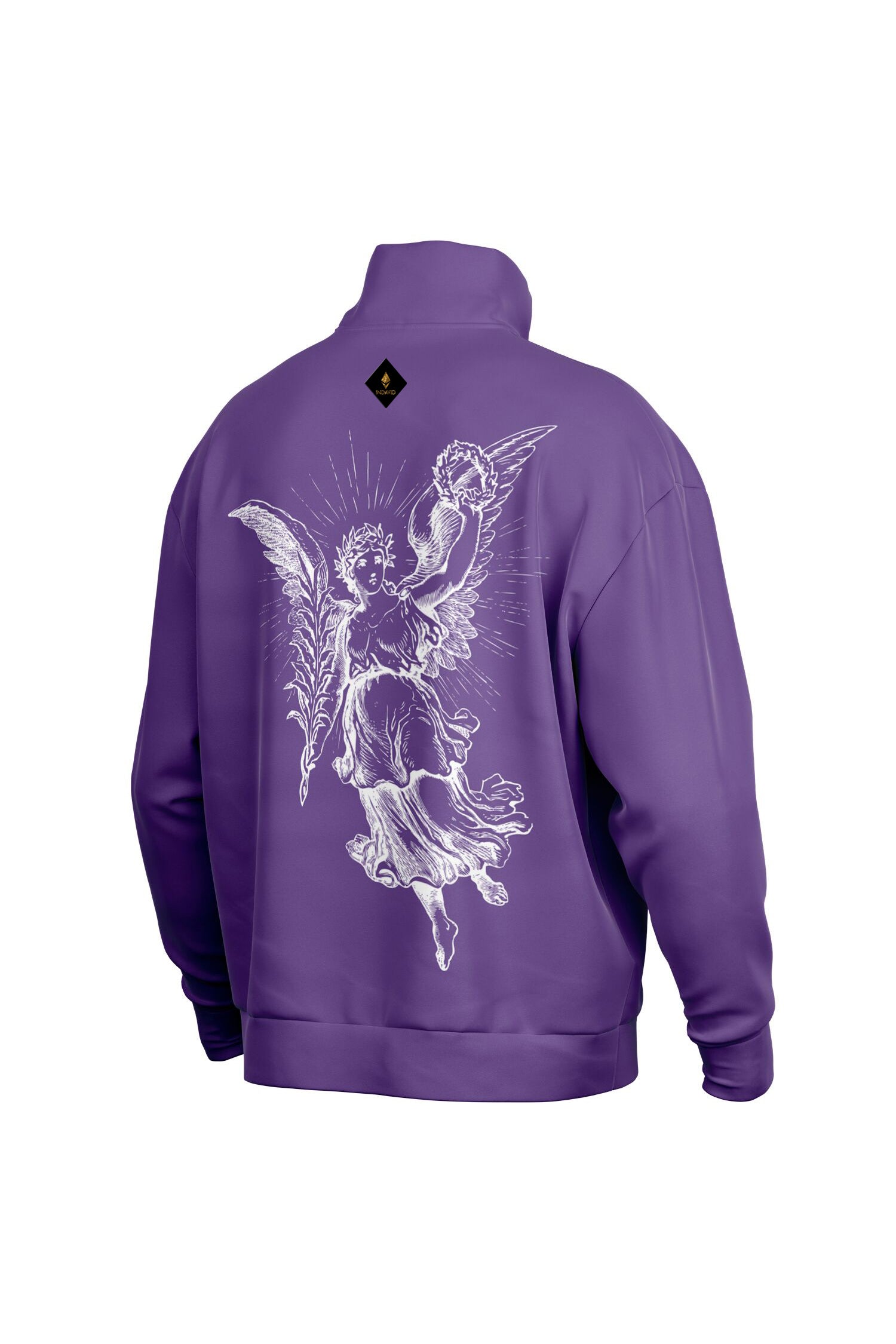 Oversized Heavy Zip Sweatshirt - FreshPurple